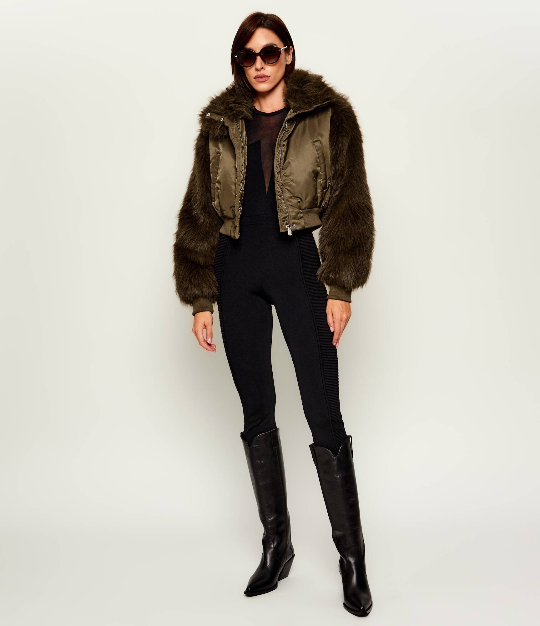 Pinko Geacă Primitivo | Cropped Fit | shearling