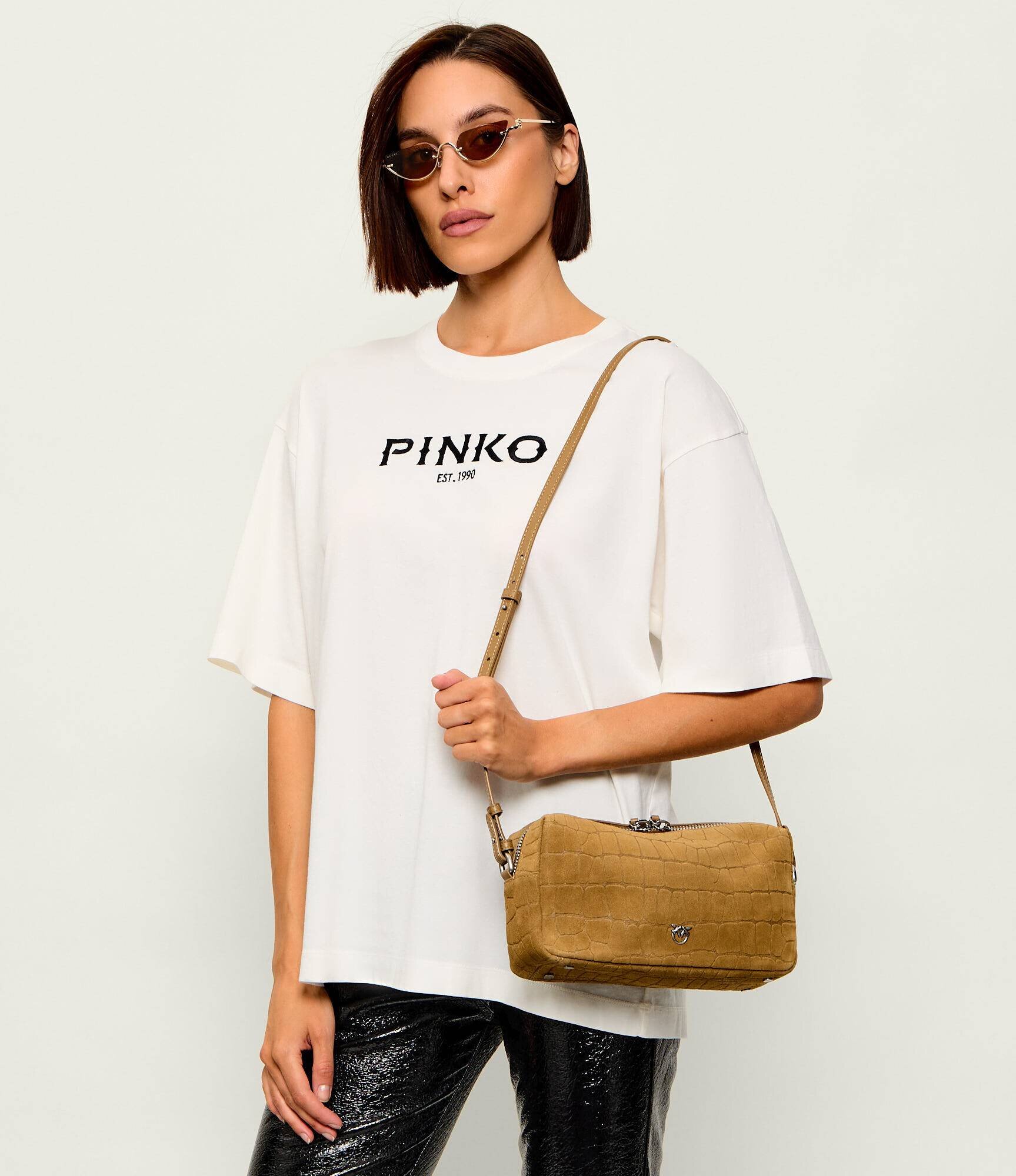 Pinko Geantă pe umăr BAULETTO | piele întoarsă