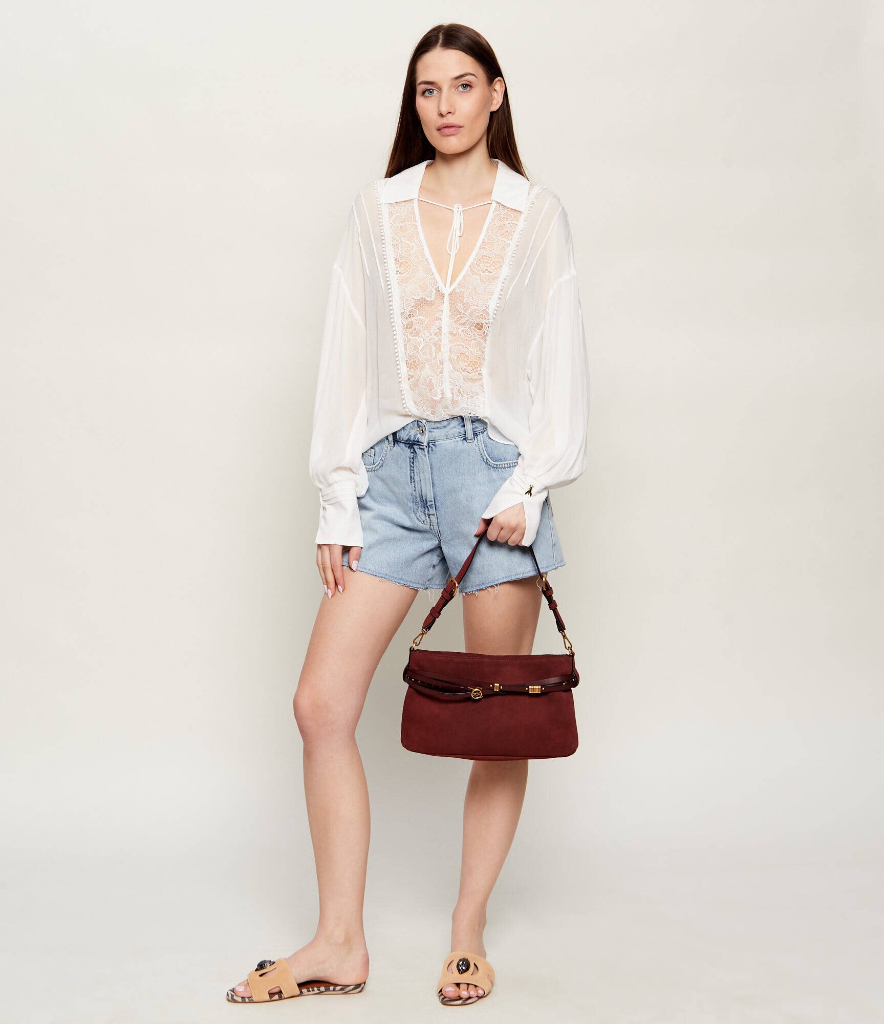 Pinko Geantă pe umăr BELT BAG CLASSIC | piele întoarsă