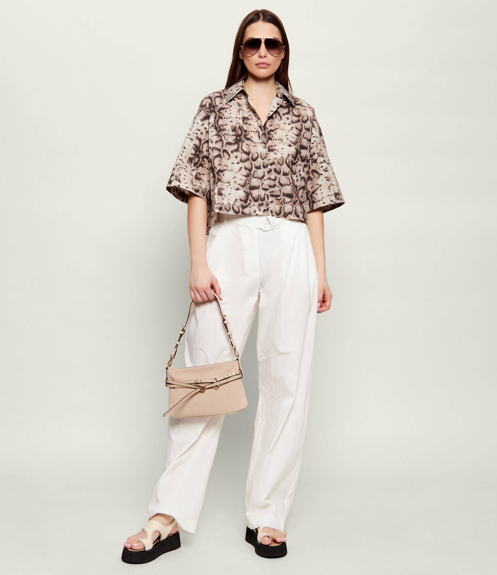 Pinko Geantă pe umăr BELT BAG MINI | piele întoarsă