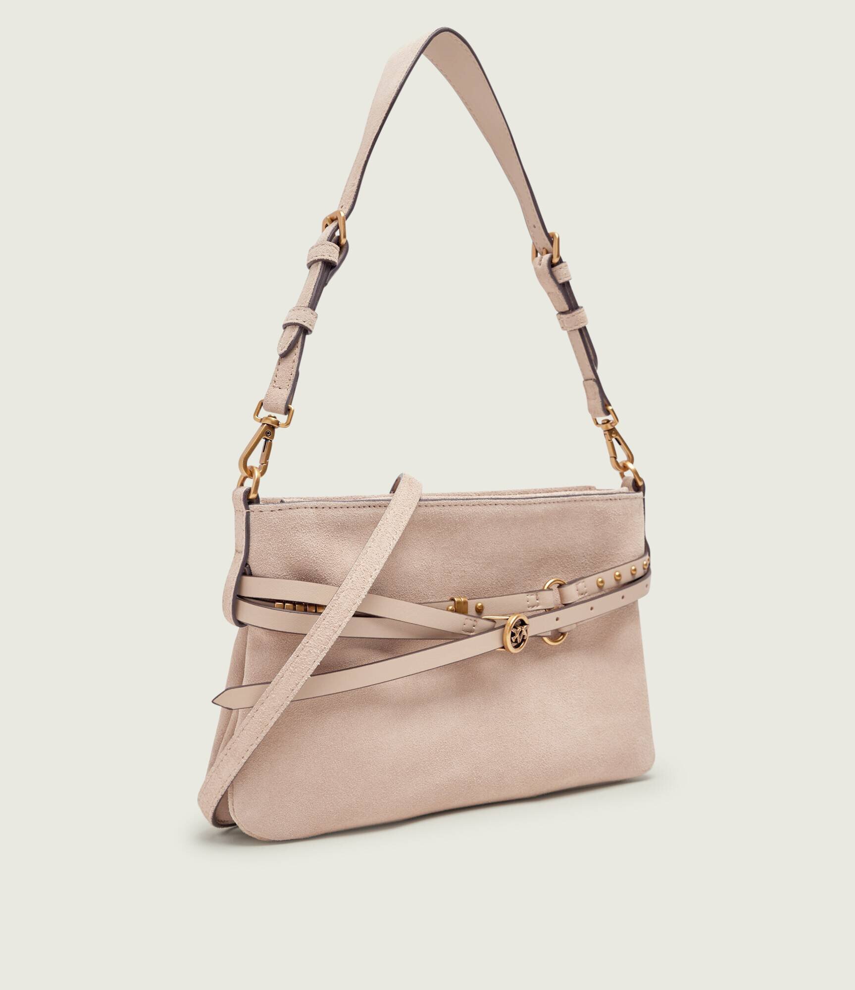 Pinko Geantă pe umăr BELT BAG MINI | piele întoarsă