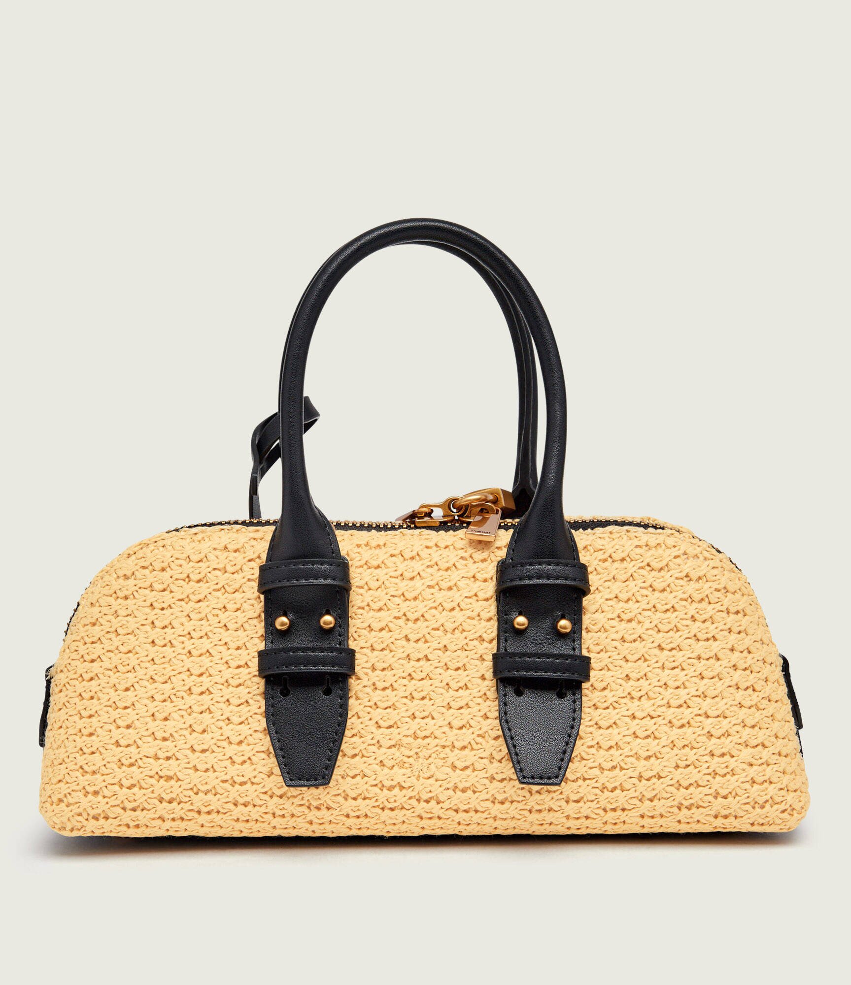 Pinko Geantă pe umăr BOWLING BAG cu adaos de piele