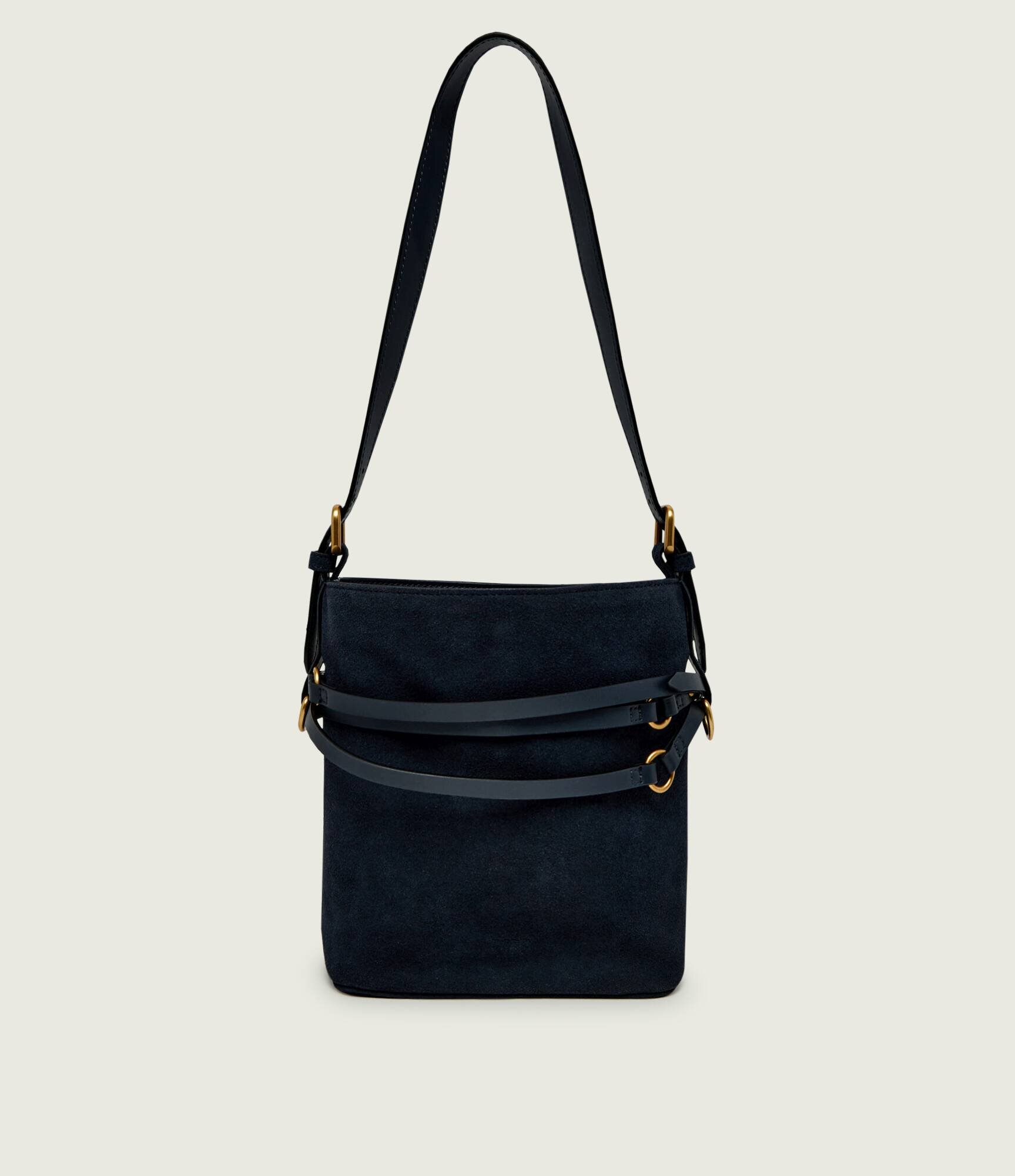 Pinko Geantă pe umăr Bucket Belt Mini | piele întoarsă