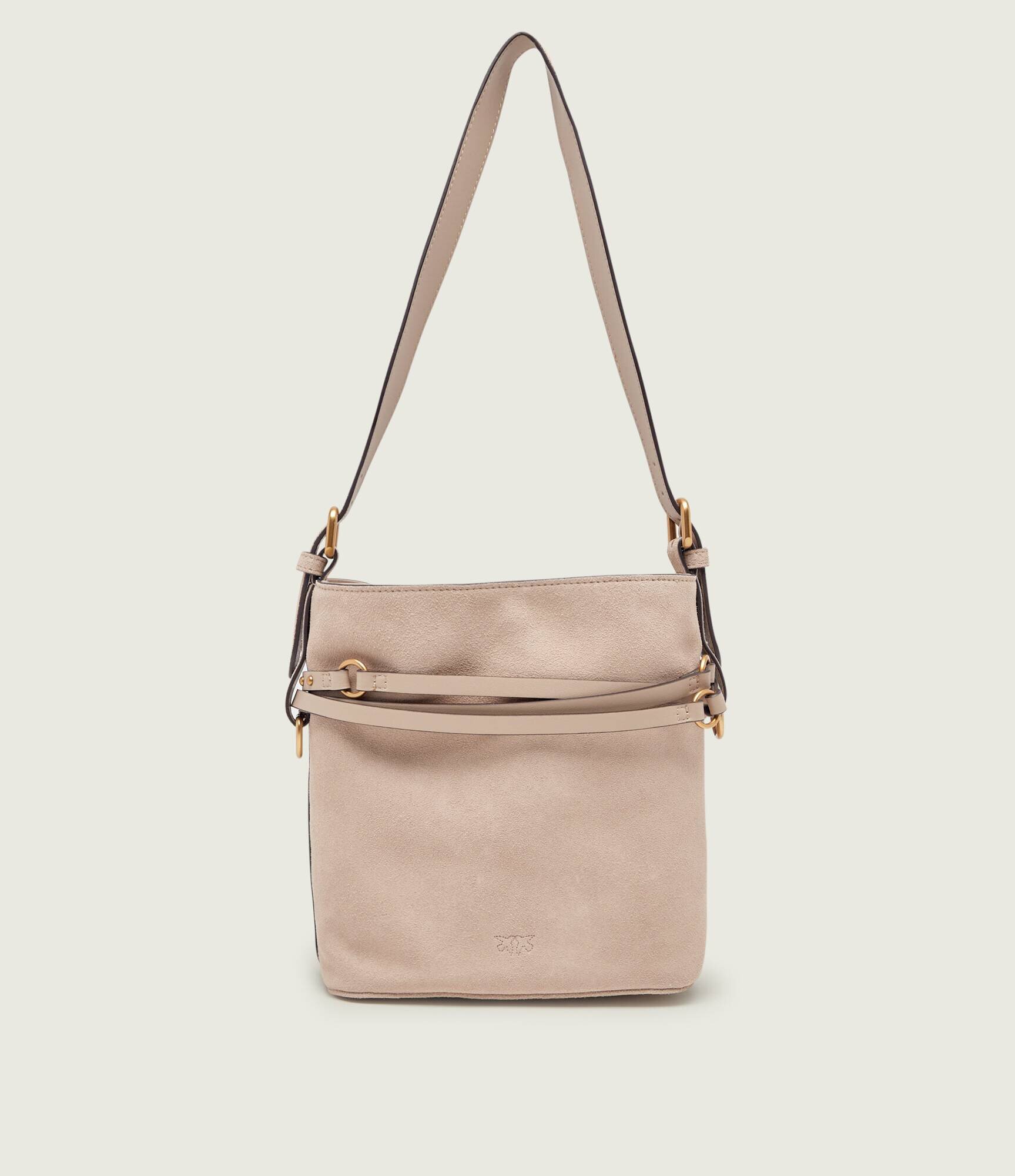 Pinko Geantă pe umăr BUCKET BELT MINI | piele întoarsă