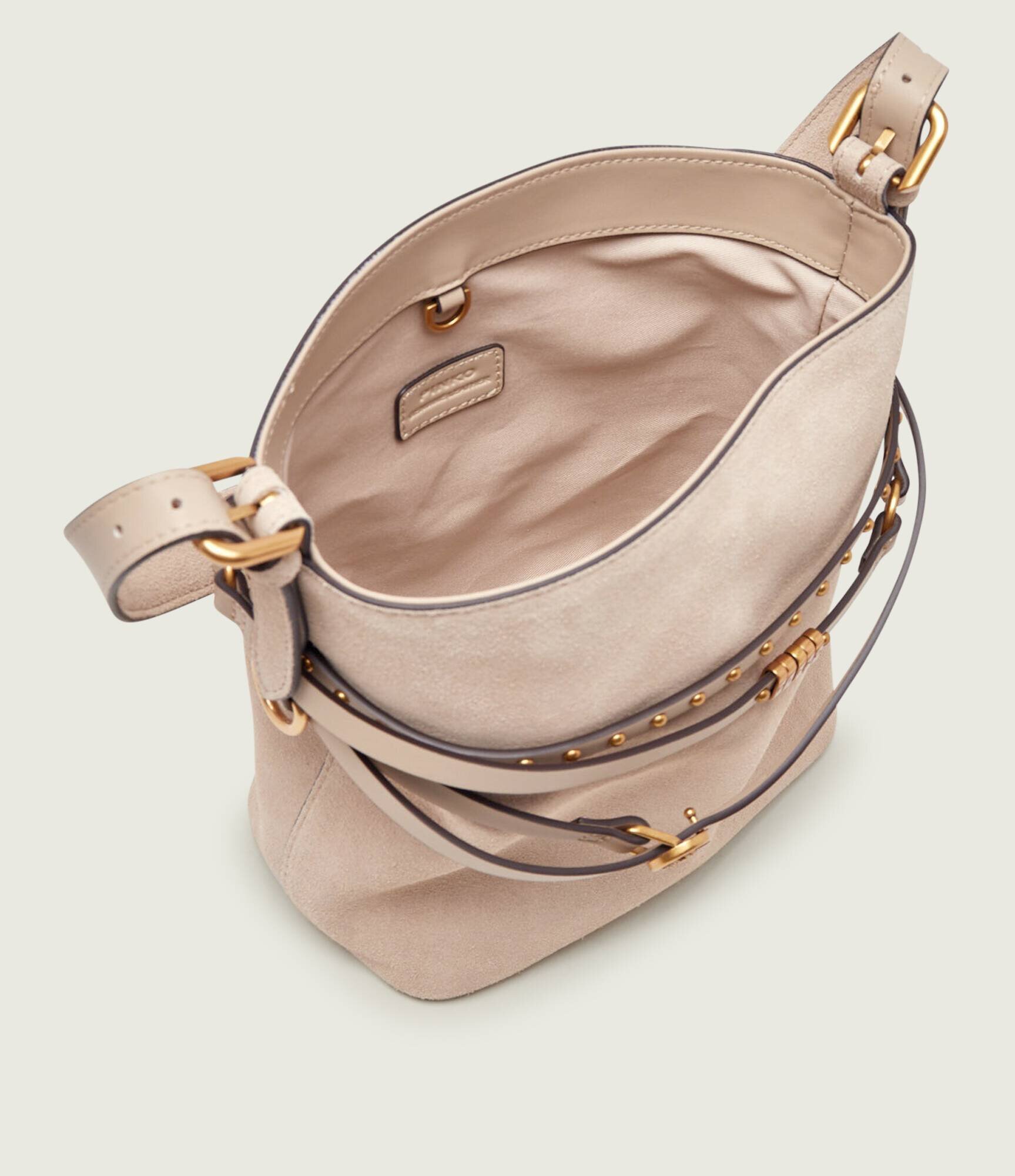Pinko Geantă pe umăr BUCKET BELT MINI | piele întoarsă