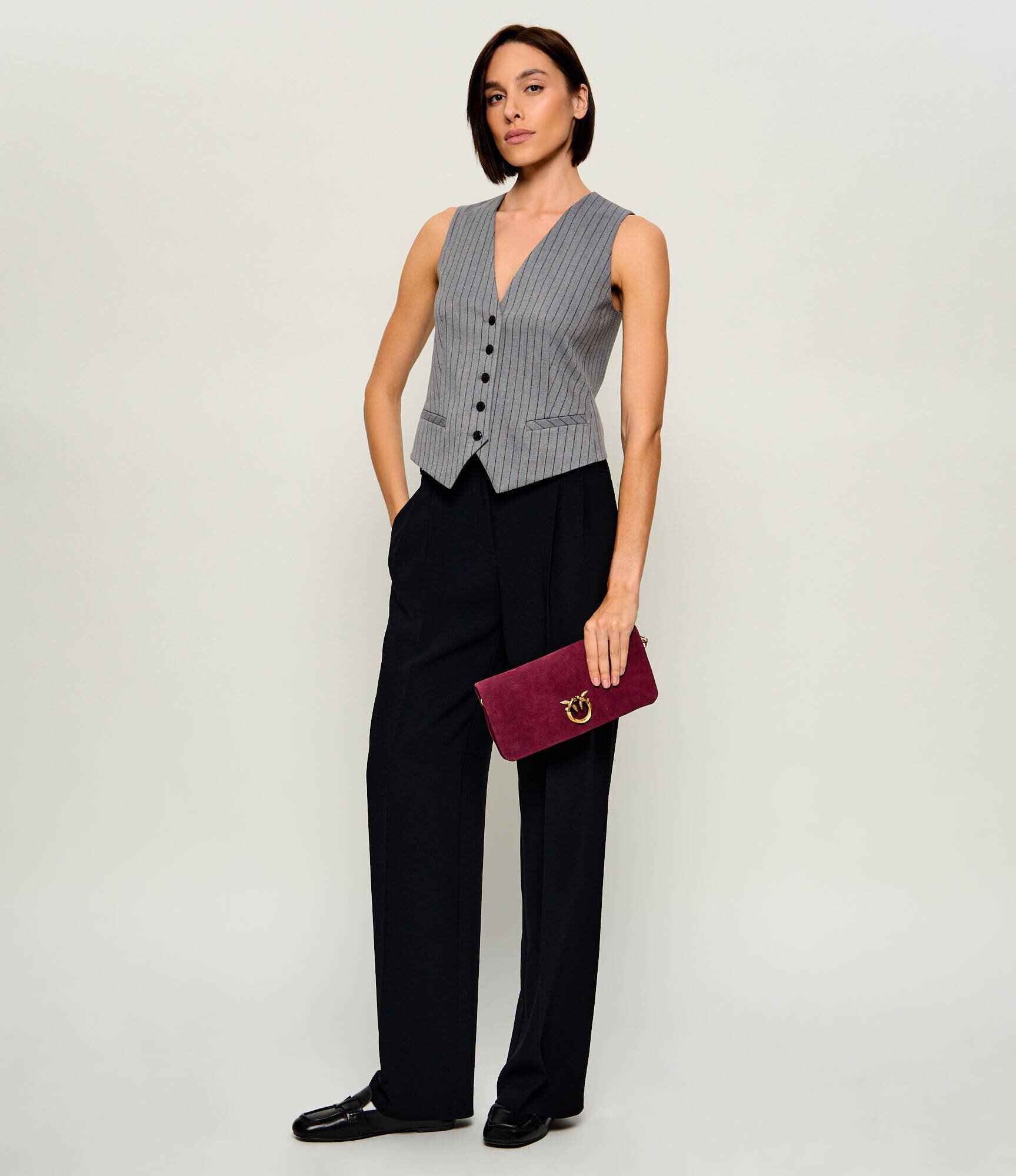Pinko Geantă pe umăr Click Soft Horizontal Classic | piele întoarsă