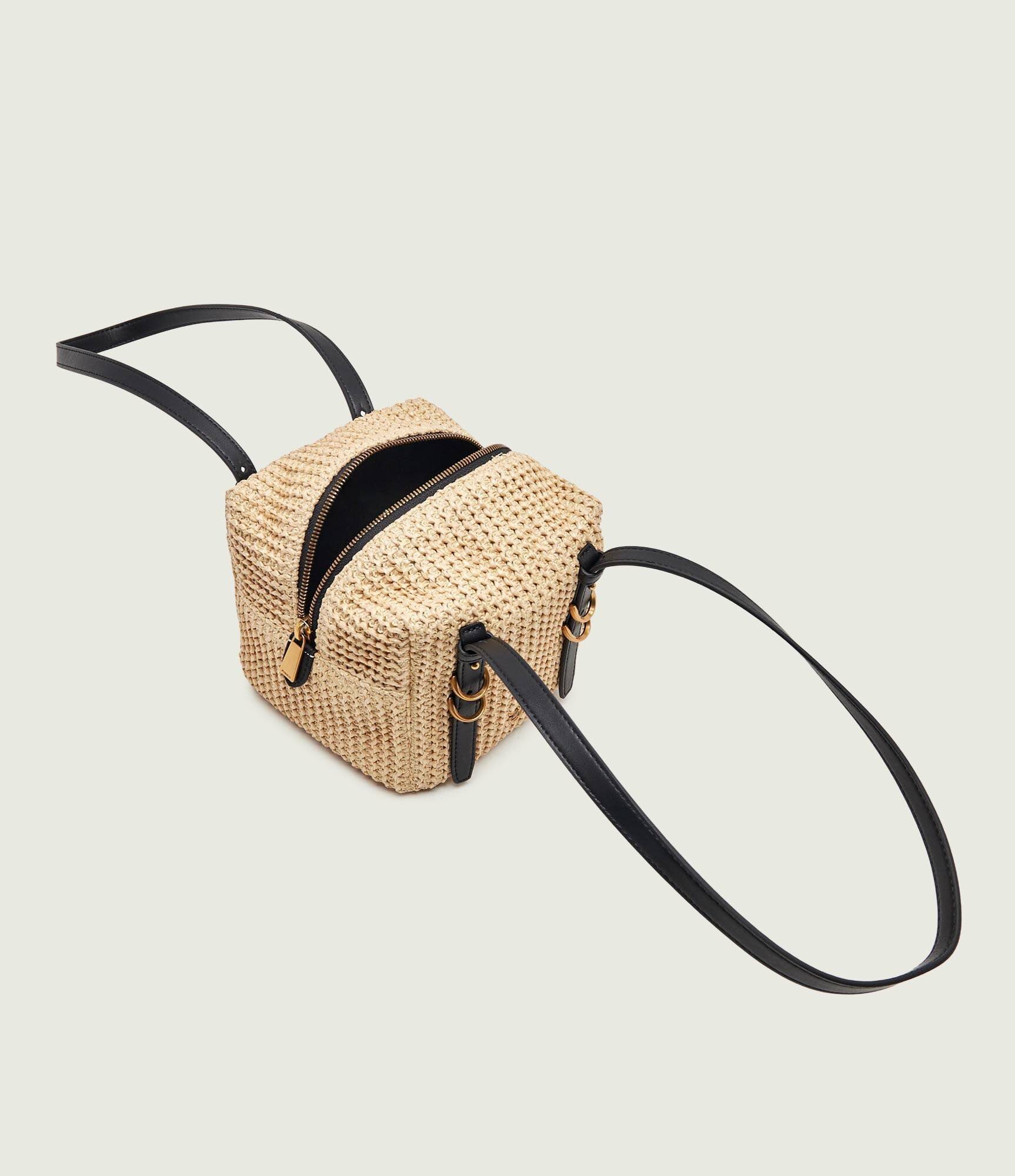 Pinko Geantă pe umăr CUBIC cu adaos de piele