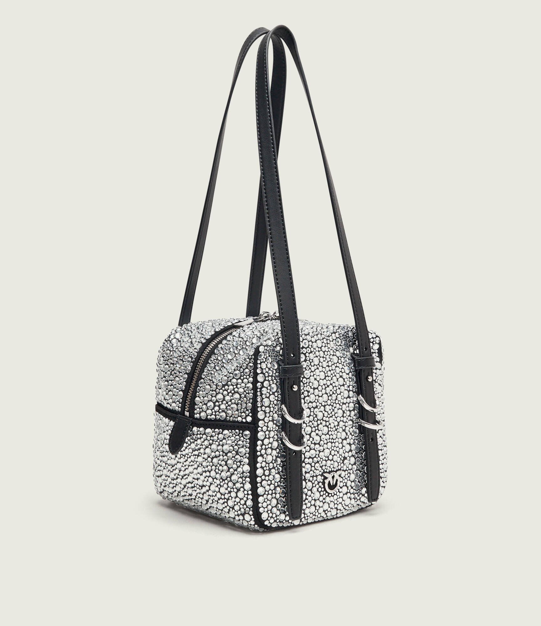 Pinko Geantă pe umăr CUBIC FULL STRASS