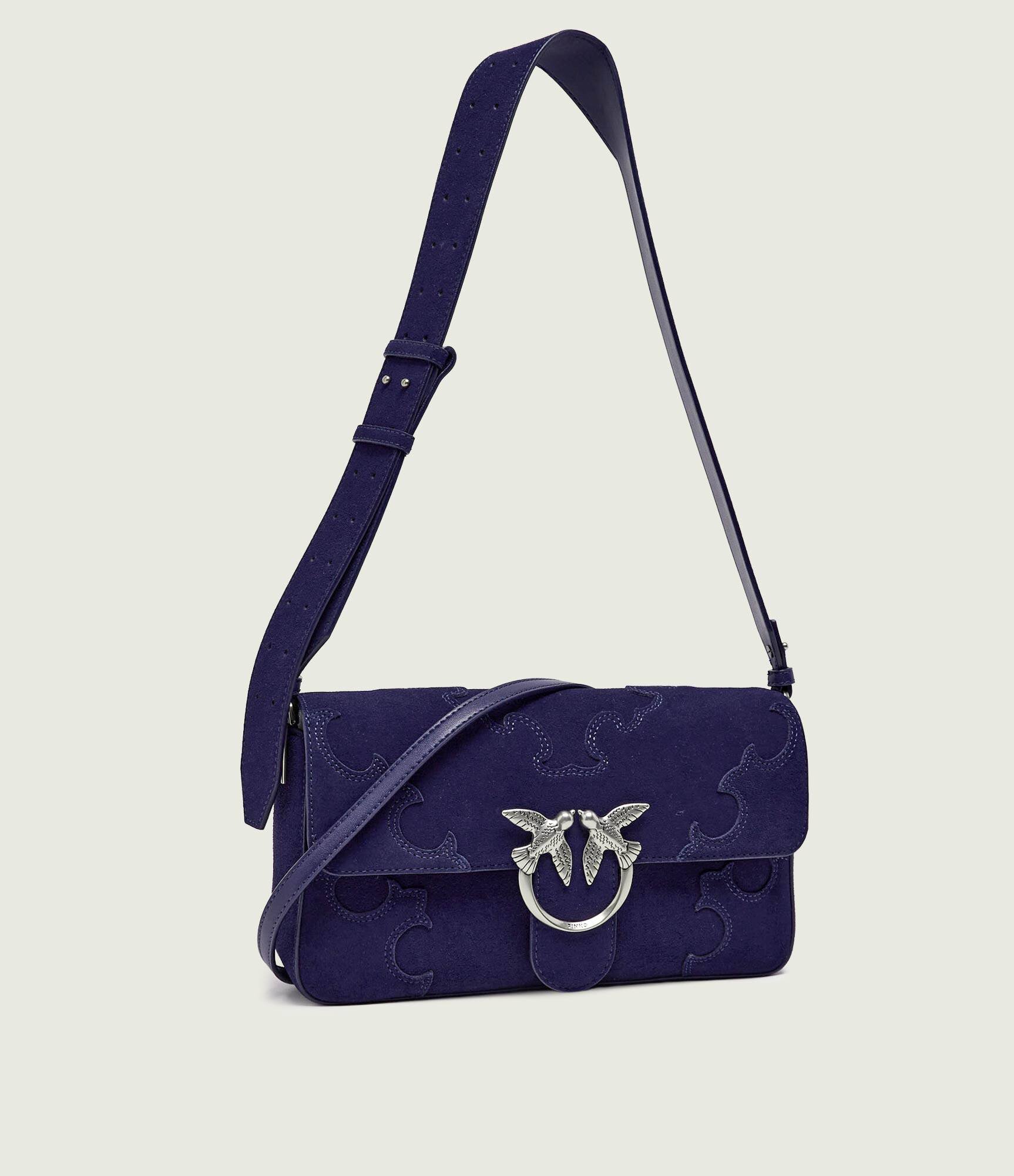Pinko Geantă pe umăr Love One Slouchy Classic | piele întoarsă