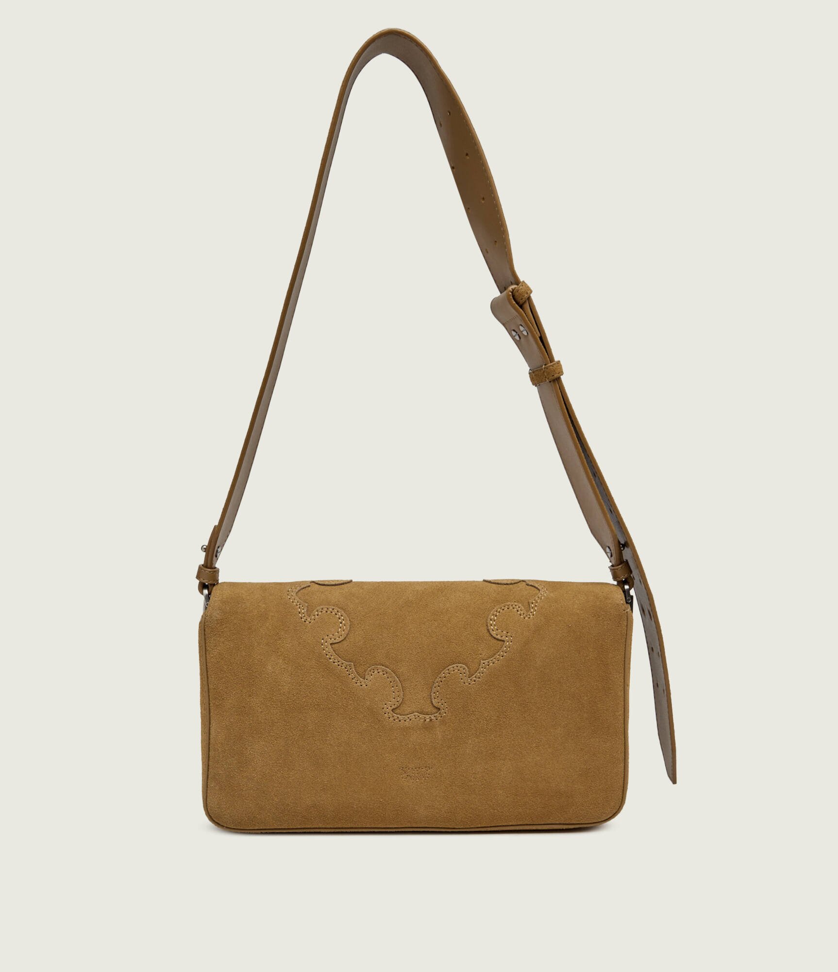 Pinko Geantă pe umăr LOVE ONE SLOUCHY CLASSIC | piele întoarsă