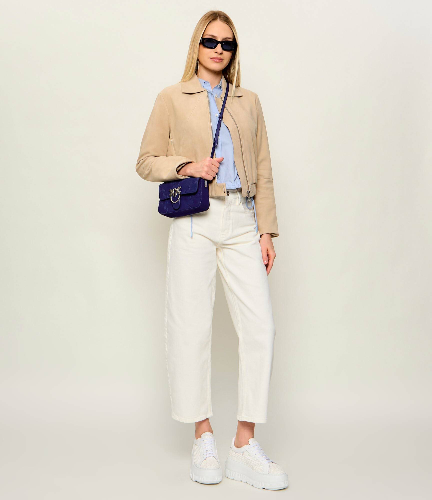 Pinko Geantă pe umăr LOVE ONE SLOUCHY MINI | piele întoarsă