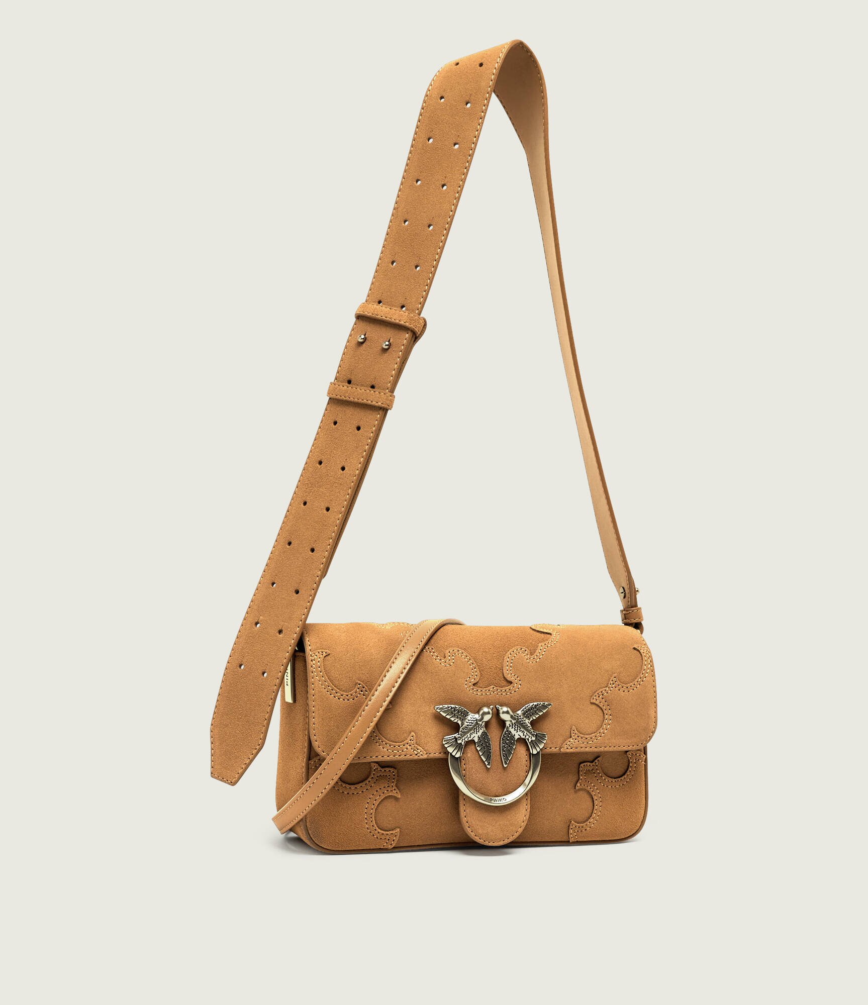 Pinko Geantă pe umăr LOVE ONE SLOUCHY MINI | piele întoarsă