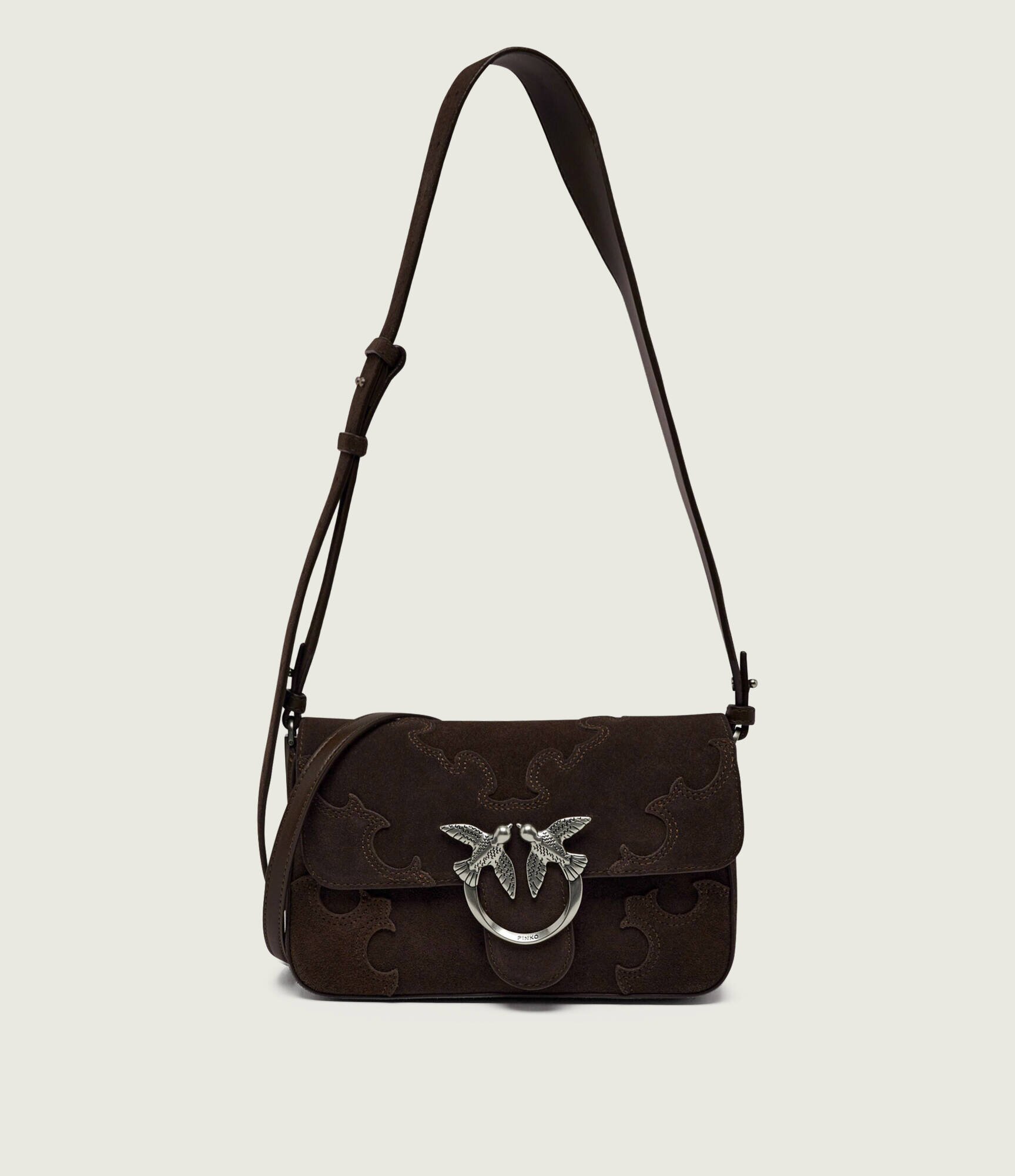 Pinko Geantă pe umăr LOVE ONE SLOUCHY MINI | piele întoarsă
