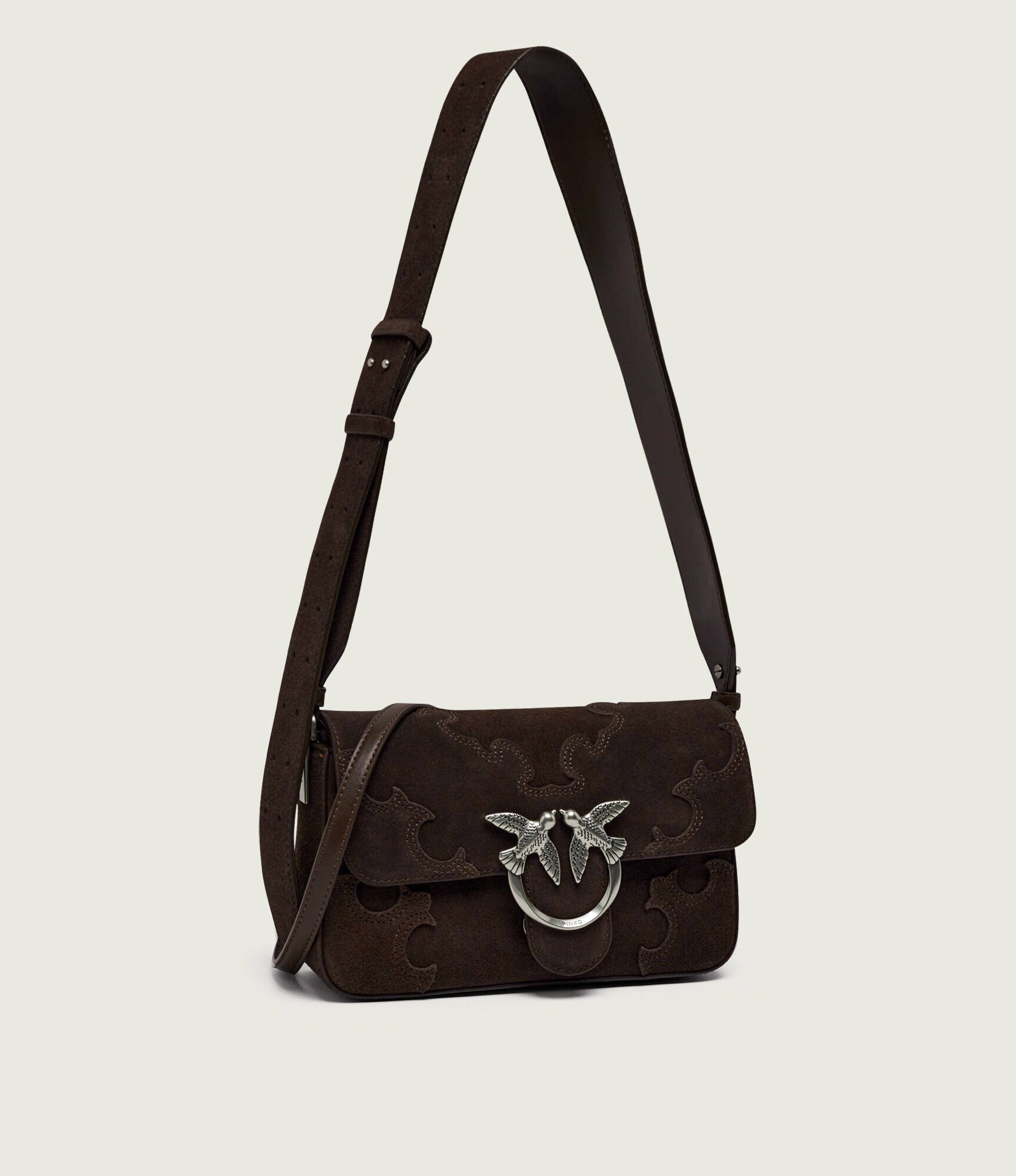 Pinko Geantă pe umăr LOVE ONE SLOUCHY MINI | piele întoarsă