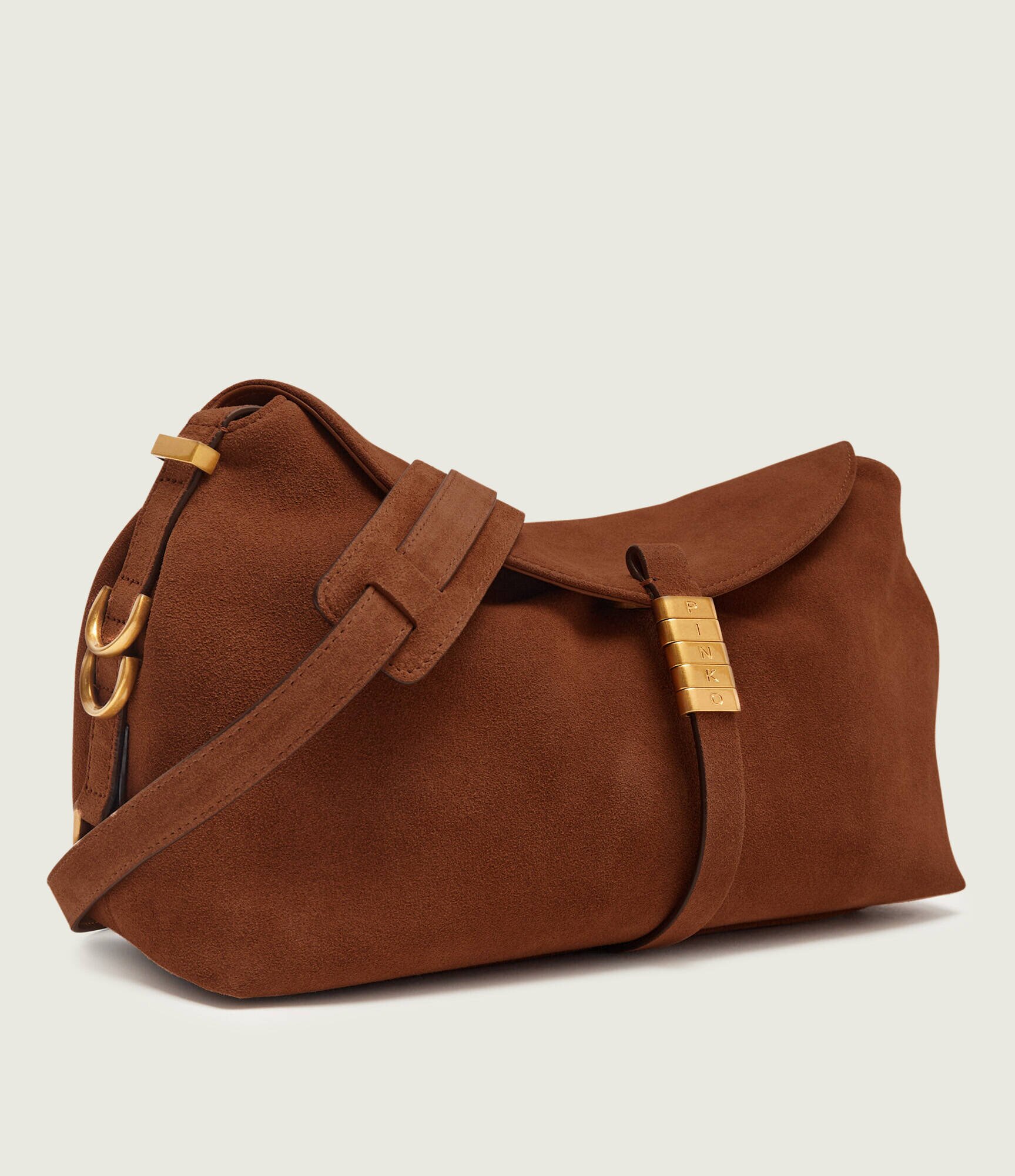 Pinko Geantă pe umăr SADDLE CLASSIC | piele întoarsă
