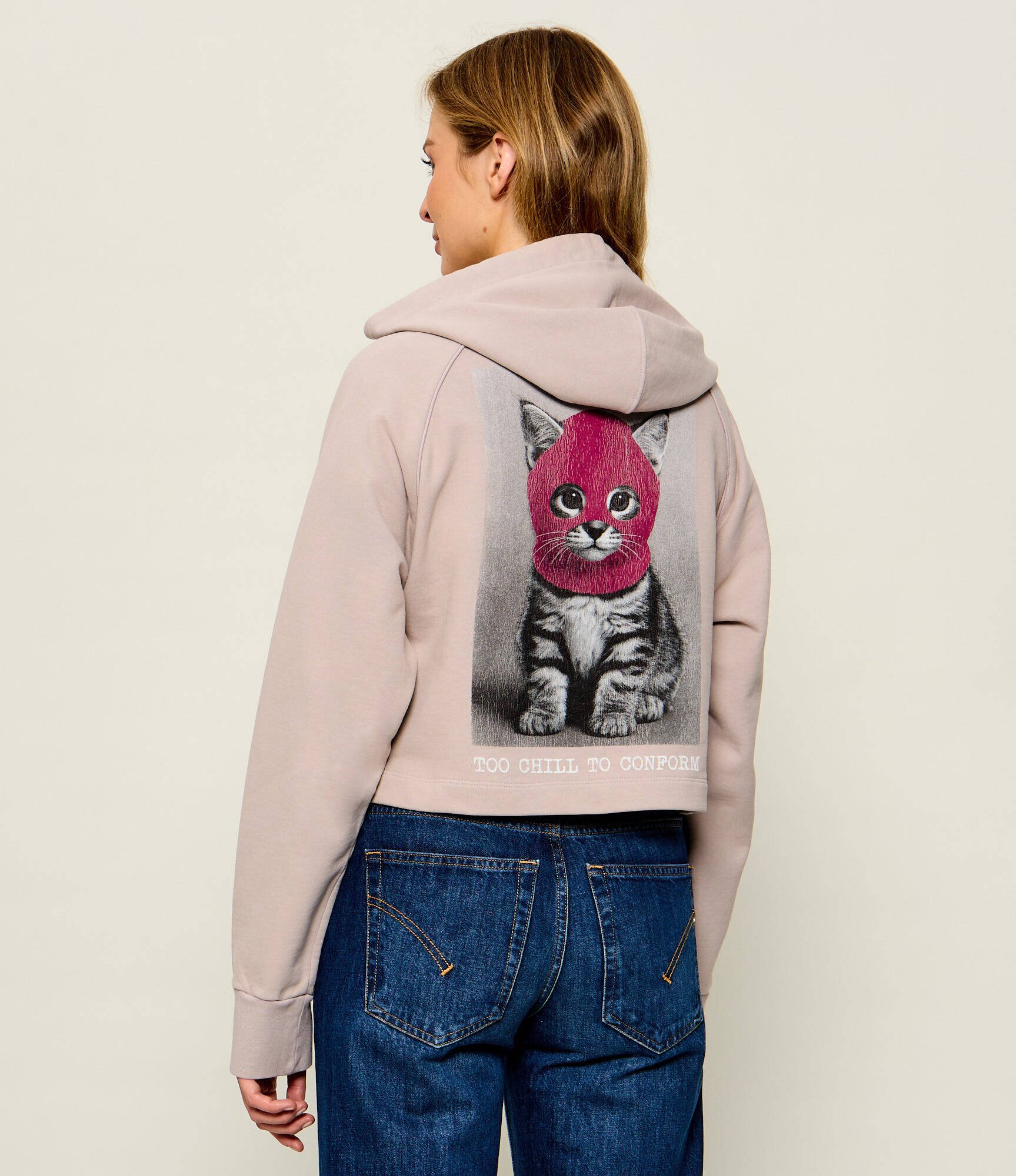 Pinko Hanorac Punk Cat | Cropped Fit