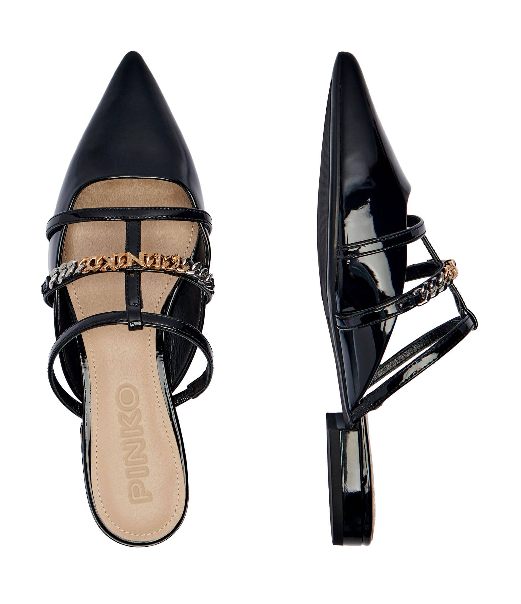 Pinko Mules (încălțăminte) Gianira 20 cu adaos de piele