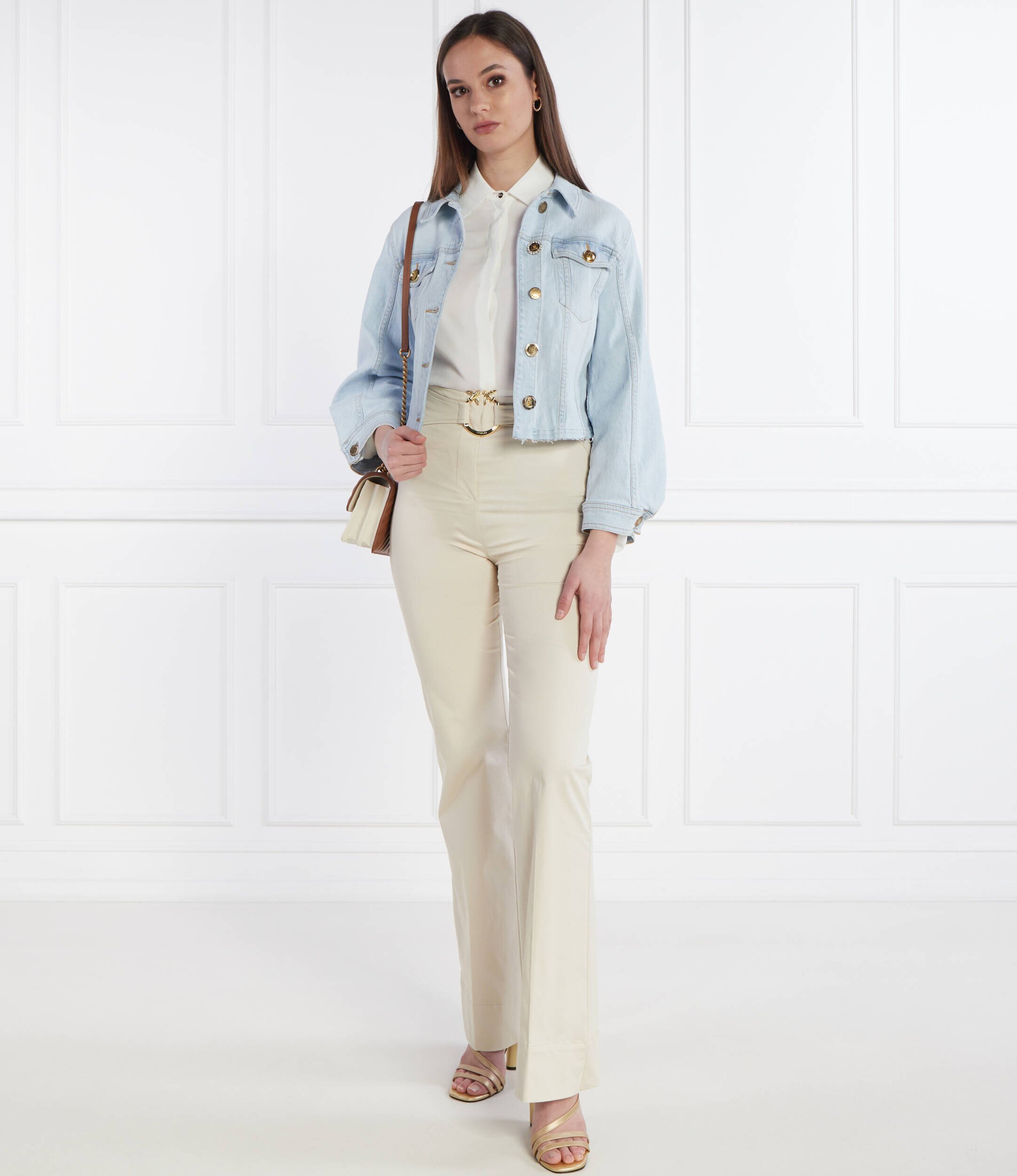 Pinko Pantaloni cu cordon | flare fit | high waist