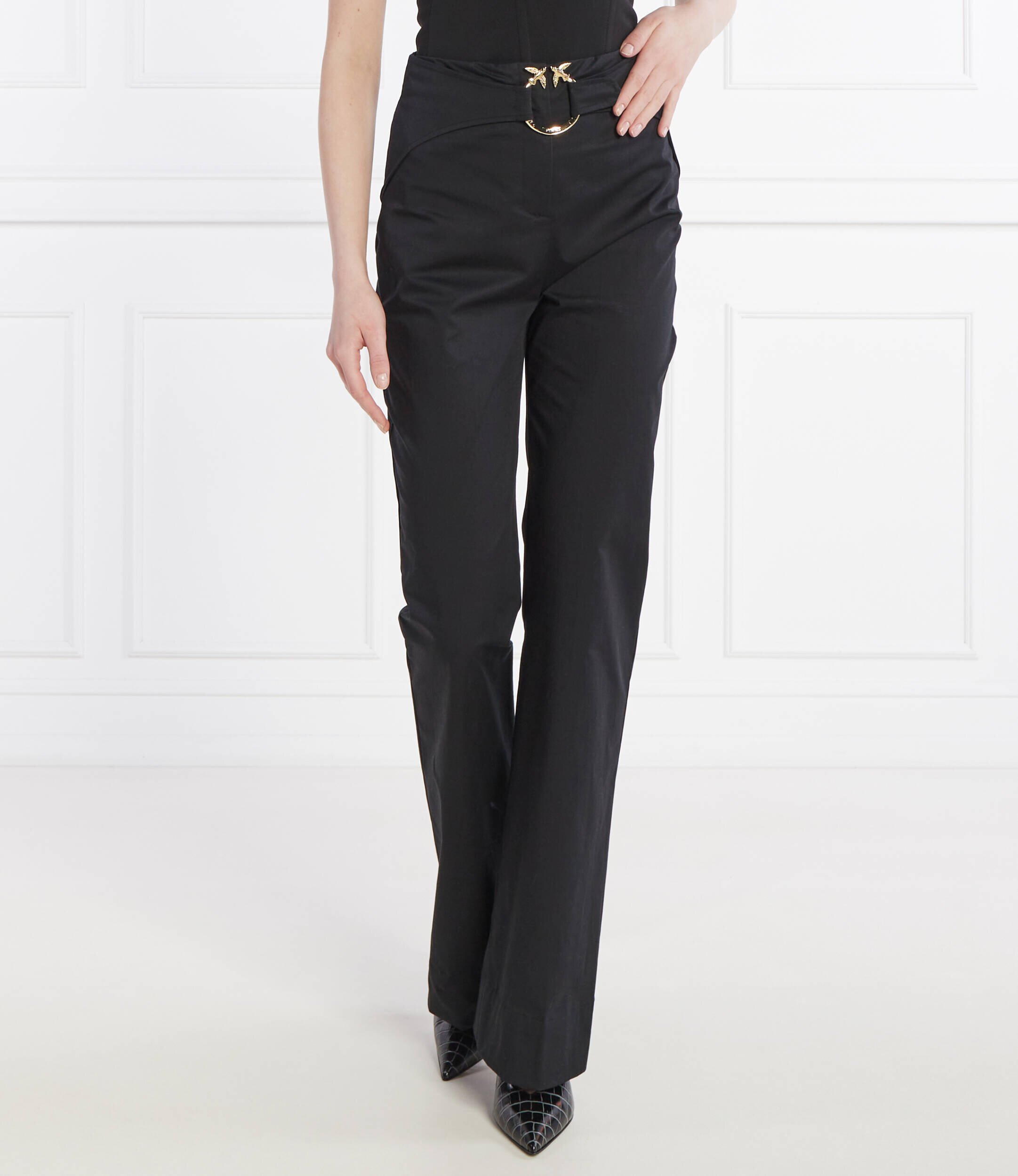 Pinko Pantaloni cu cordon | flare fit | high waist