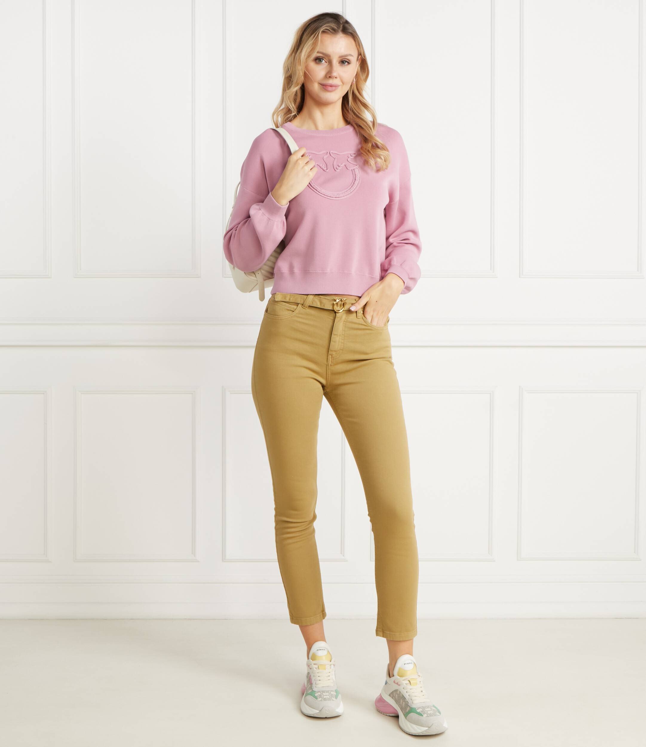 Pinko Pantaloni cu cordon SUSAN | Skinny fit | denim
