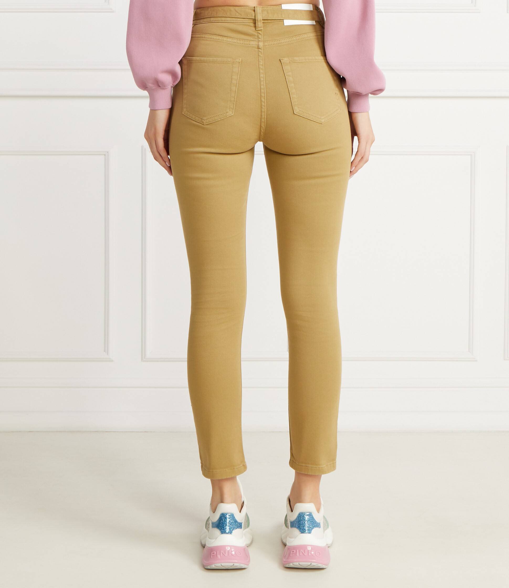 Pinko Pantaloni cu cordon SUSAN | Skinny fit | denim