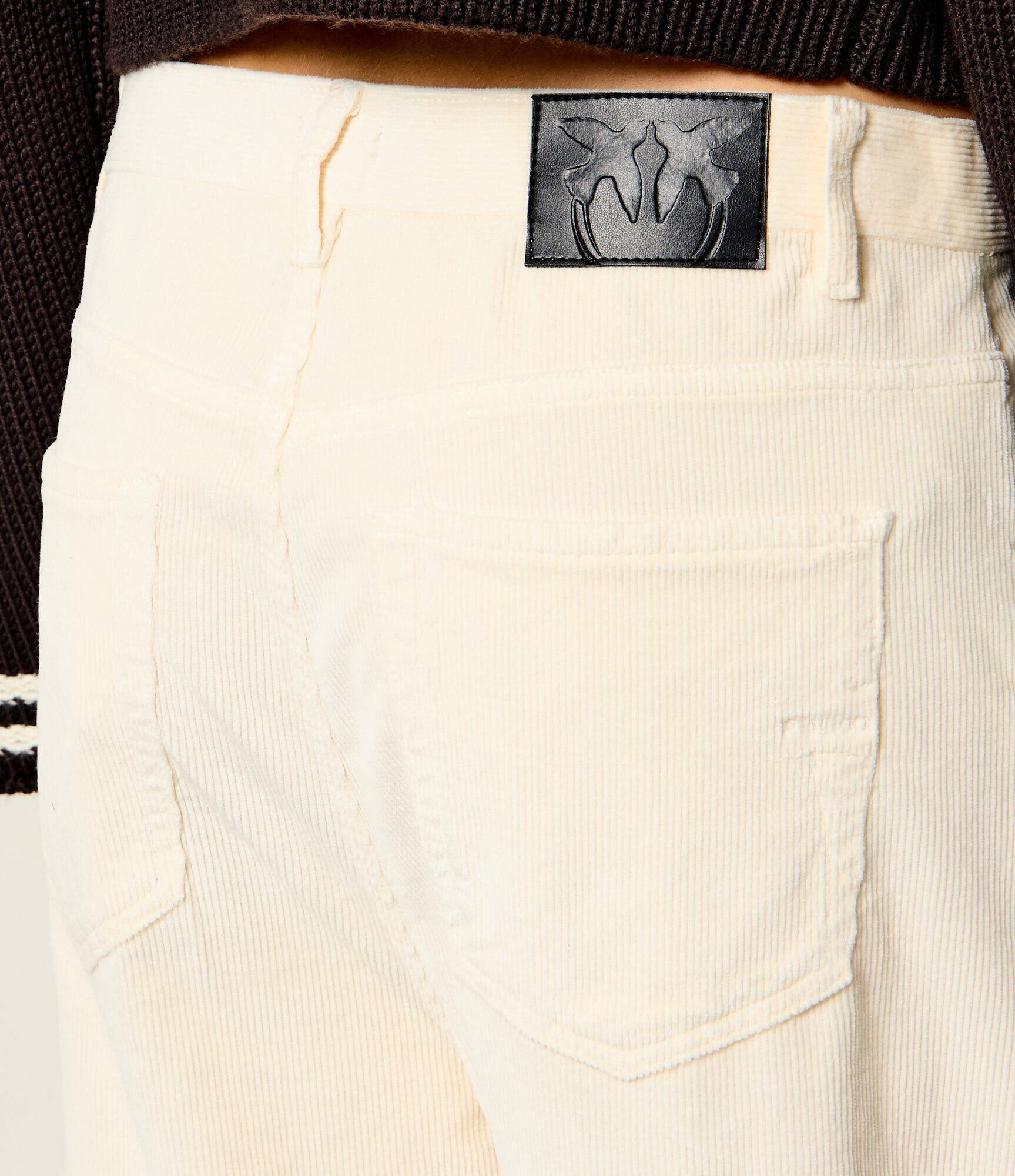 Pinko Pantaloni Emma | Relaxed fit | catifea reiată