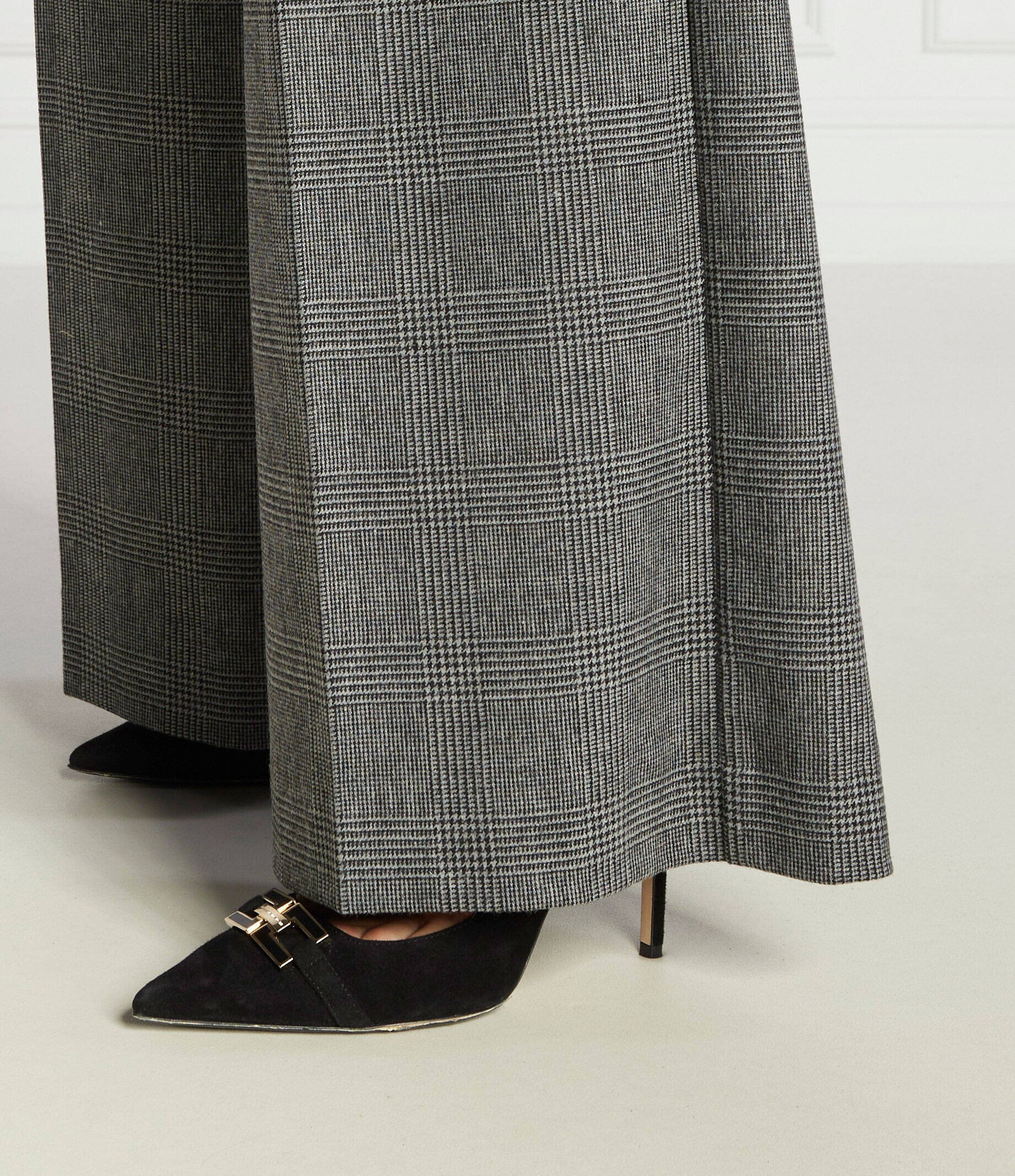 Pinko Pantaloni | Palazzo cu adaos de lână