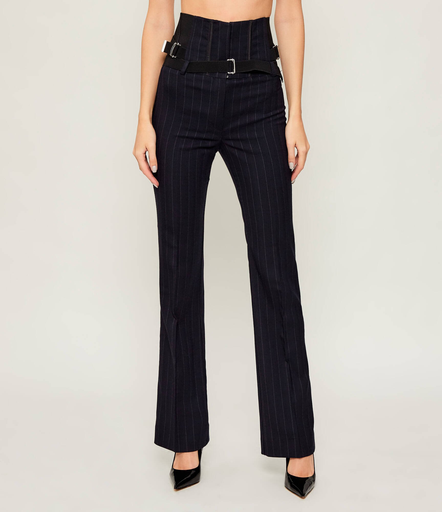 Pinko Pantaloni PIADINA | flare fit cu adaos de lână
