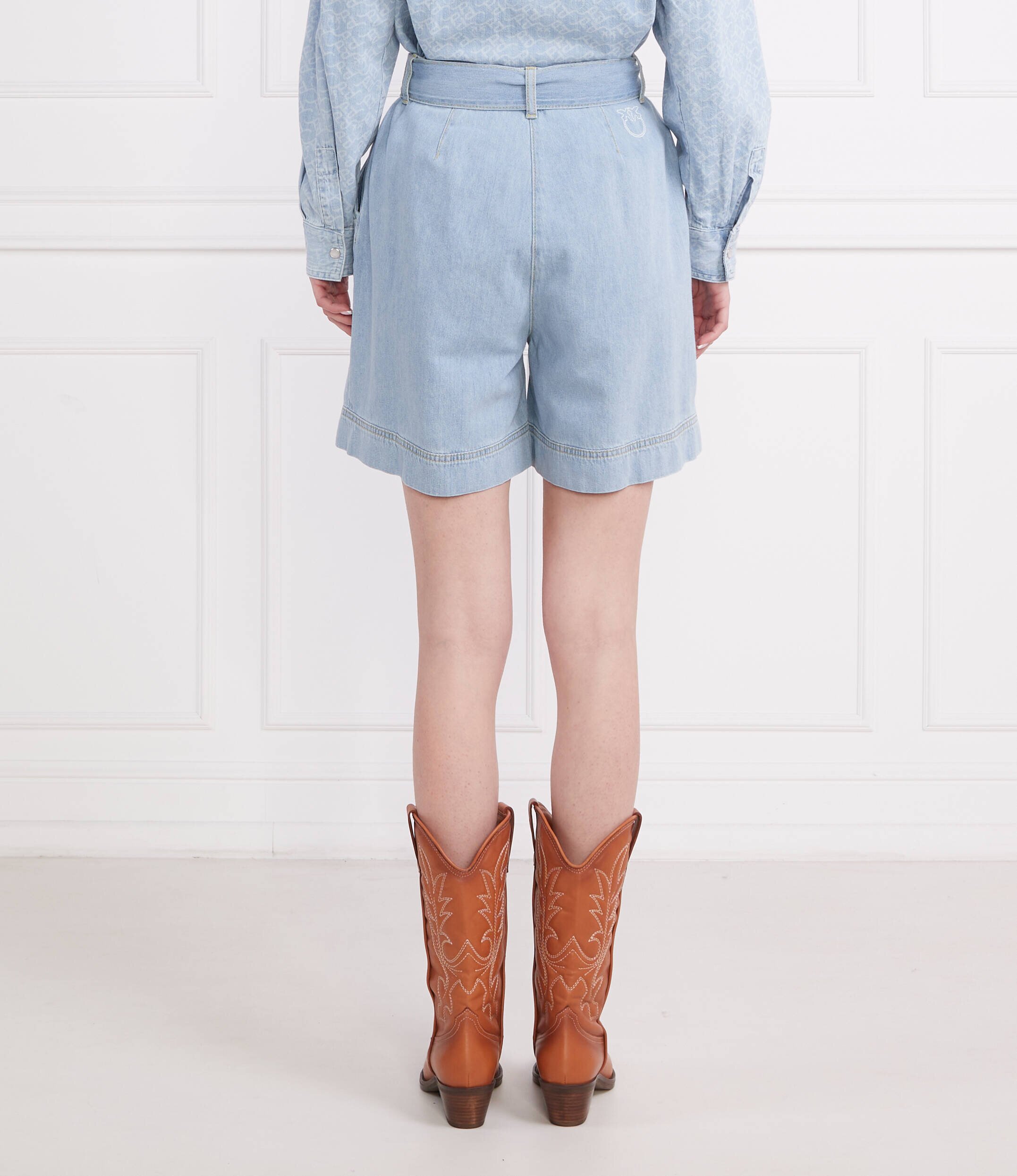 Pinko Pantaloni scurți + curea CIRCUITO | Relaxed fit