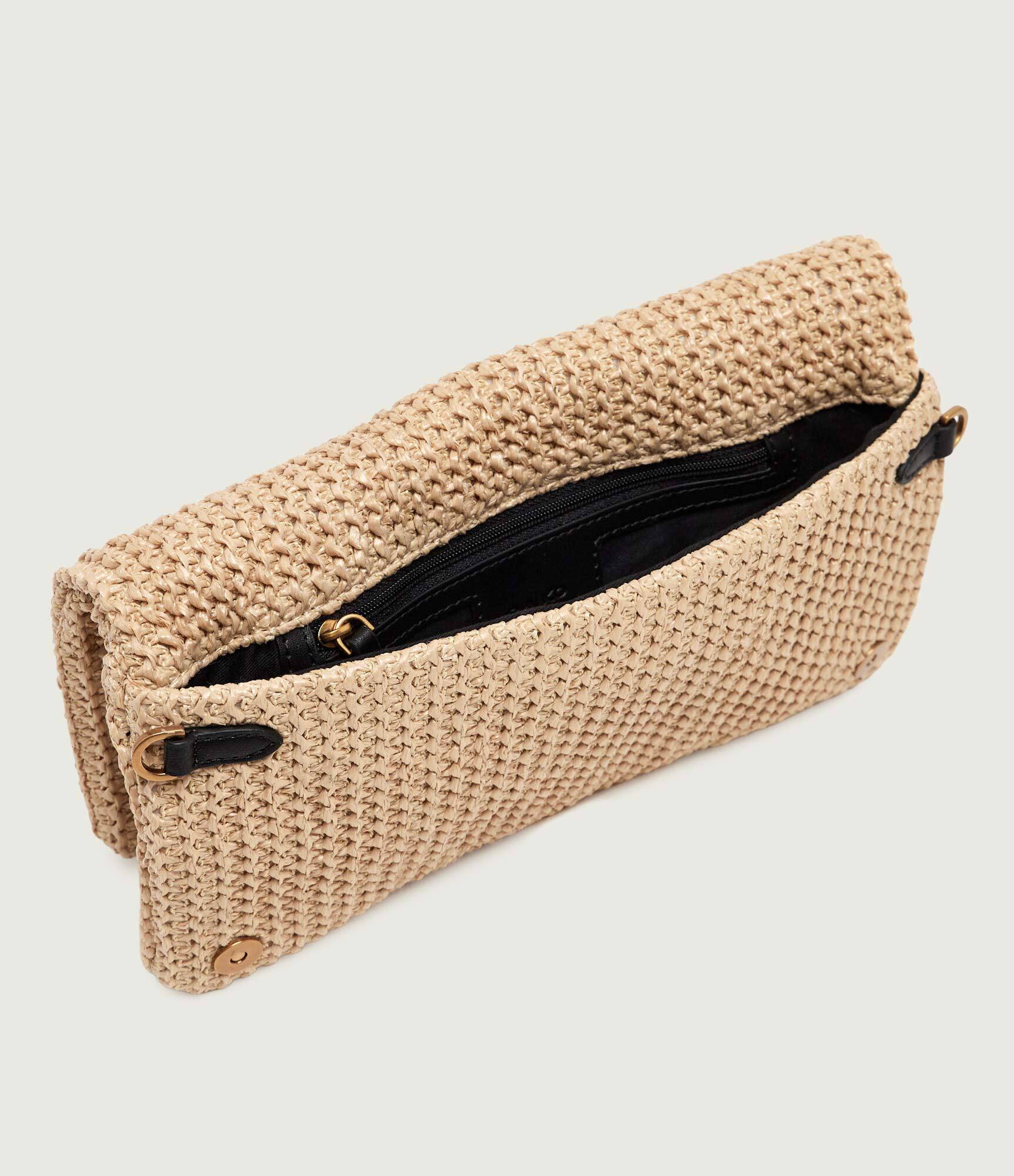 Pinko Poșetă plic CLICK SOFT HORIZONTAL CLASSIC cu adaos de piele