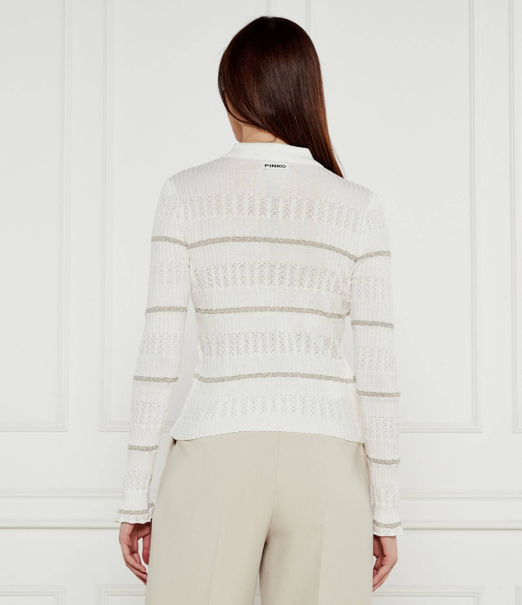 Pinko Pulover JANNU | Slim Fit cu adaos de mătase