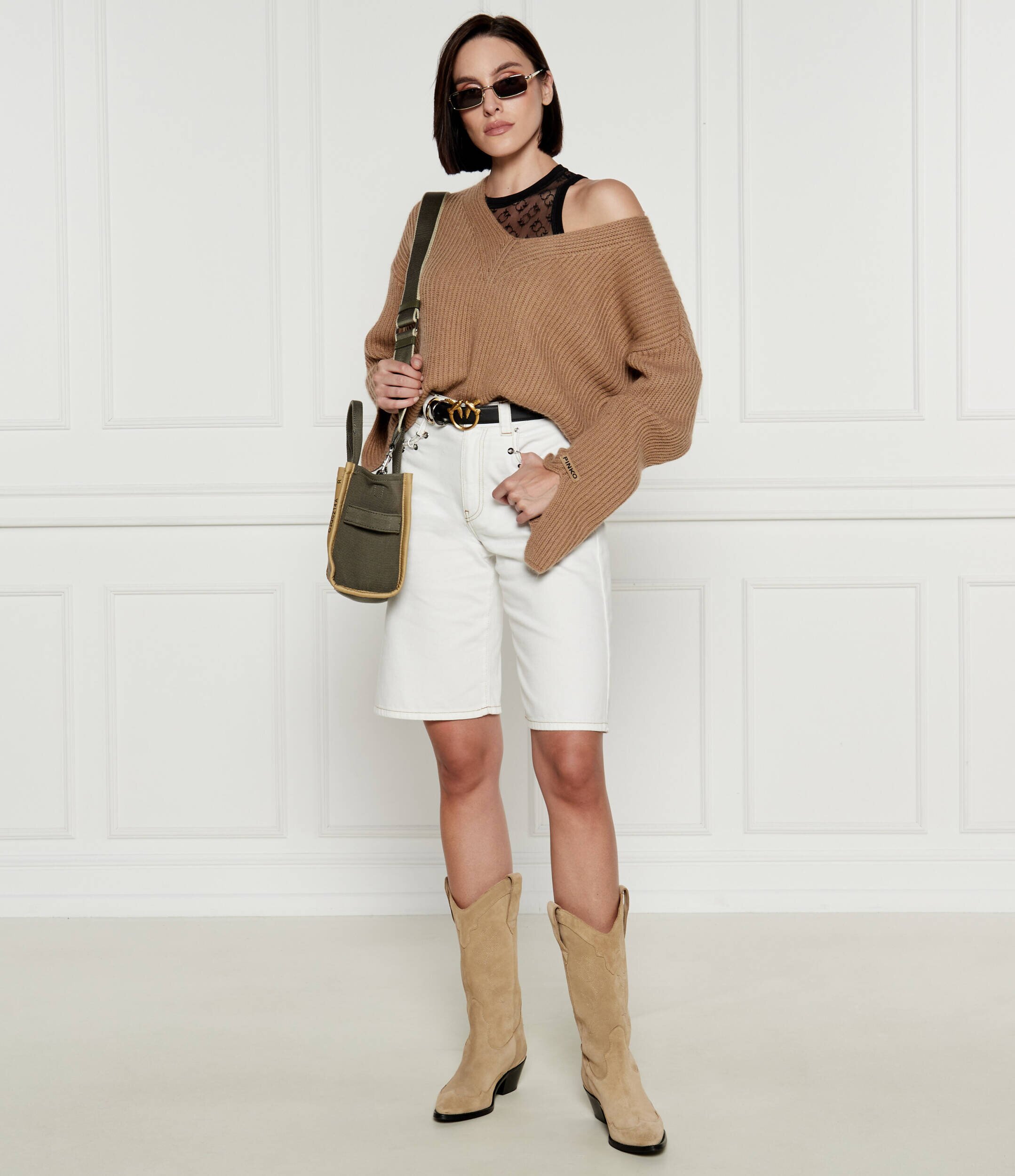 Pinko Pulover KORAT | Loose fit cu adaos de lână