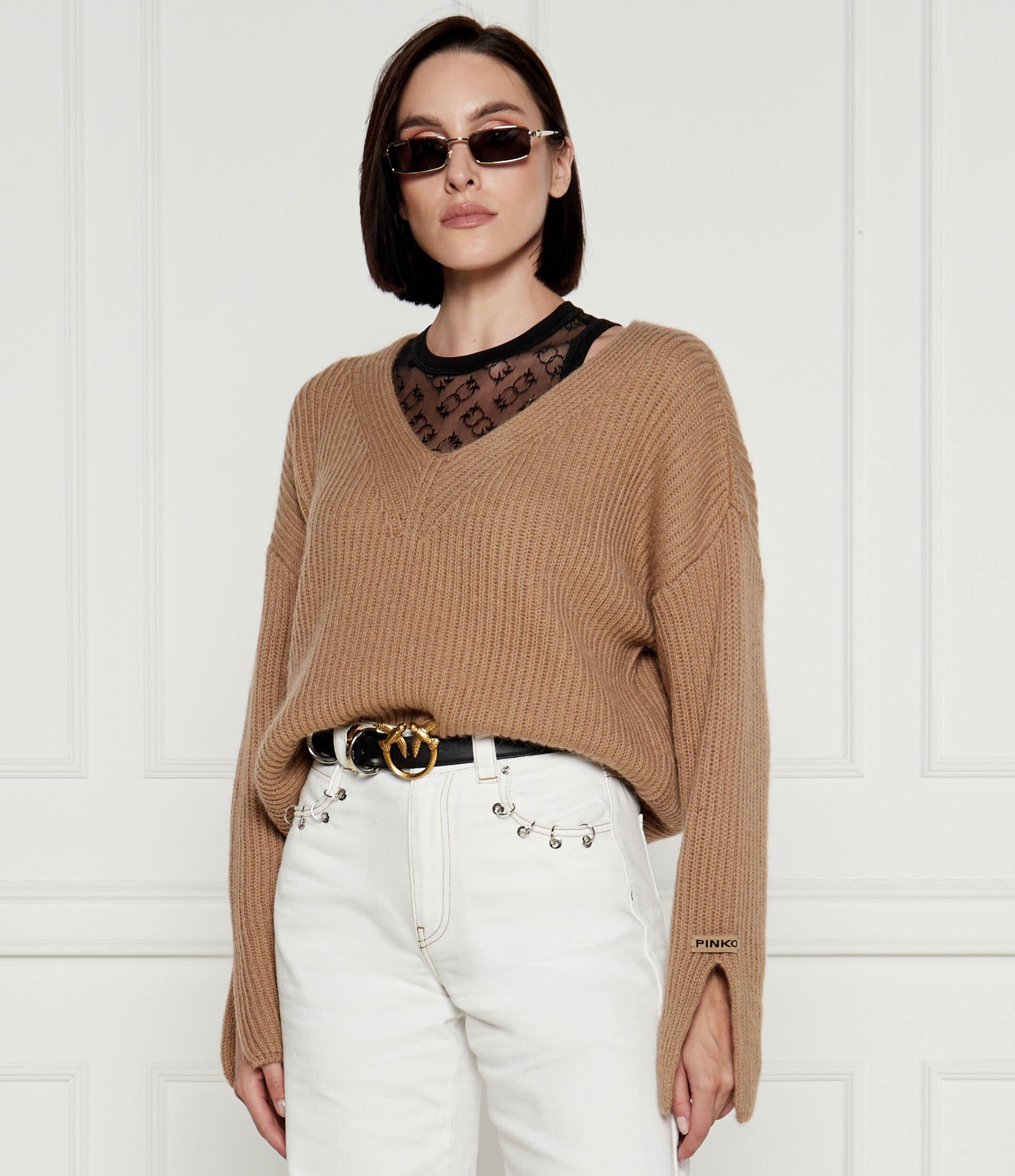 Pinko Pulover KORAT | Loose fit cu adaos de lână
