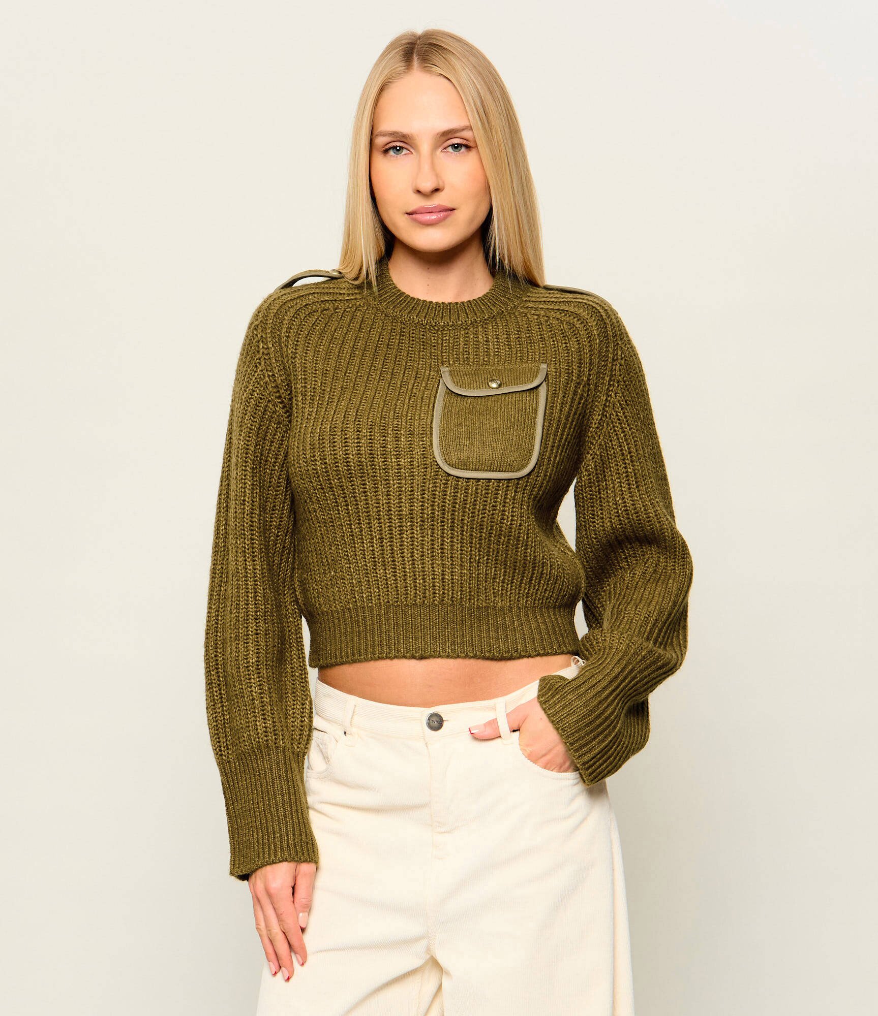 Pinko Pulover Miagolio | regular fit cu adaos de lână