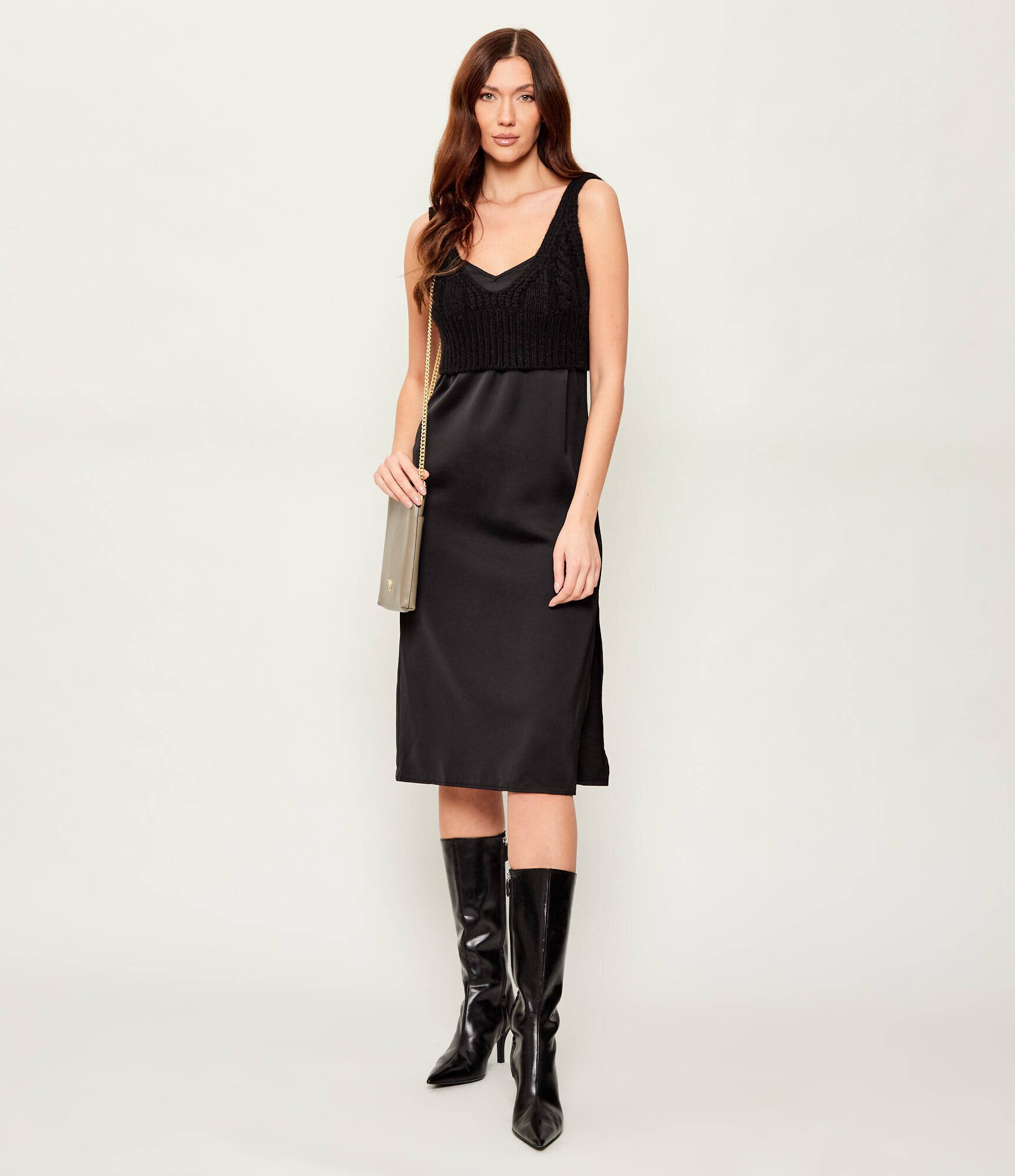 Pinko Rochie 2 în 1 cu adaos de lână