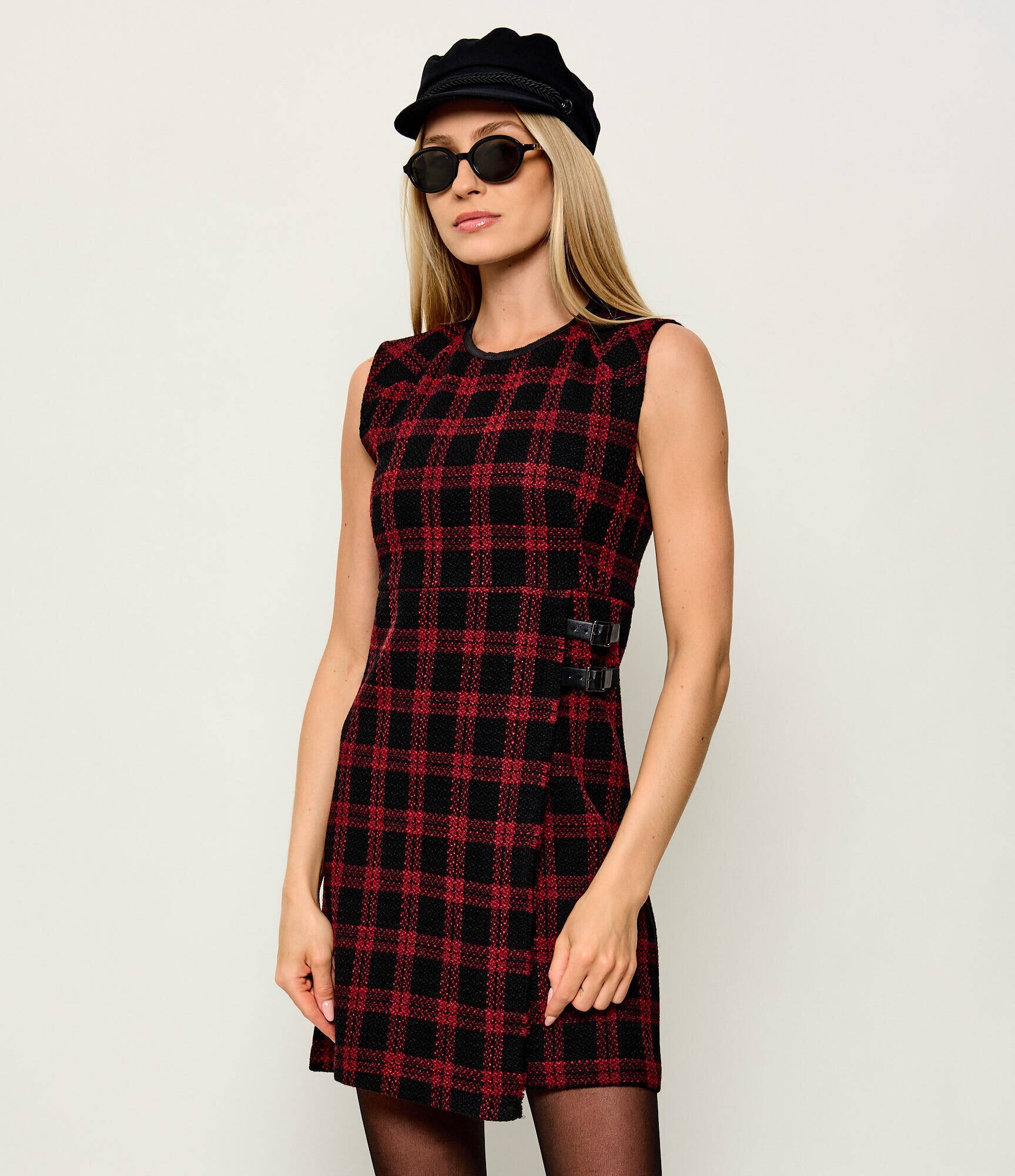 Pinko Rochie Amaranda cu adaos de lână