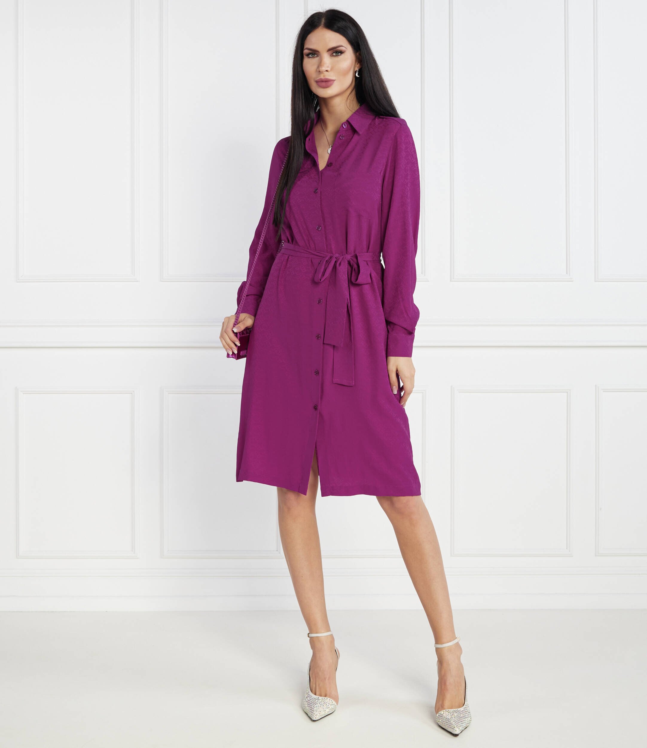 Pinko Rochie cu adaos de mătase