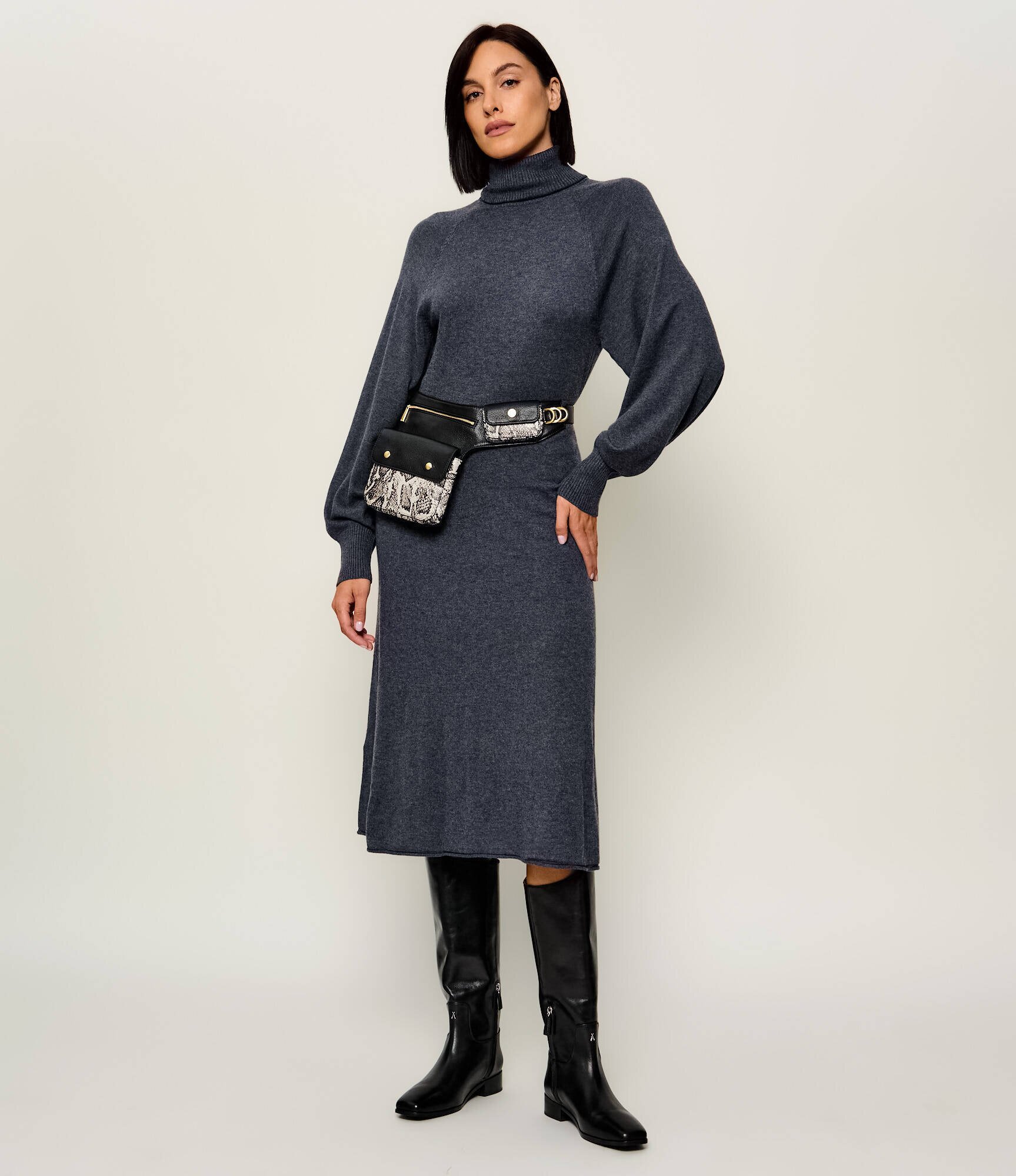 Pinko Rochie Nantes cu adaos de lână