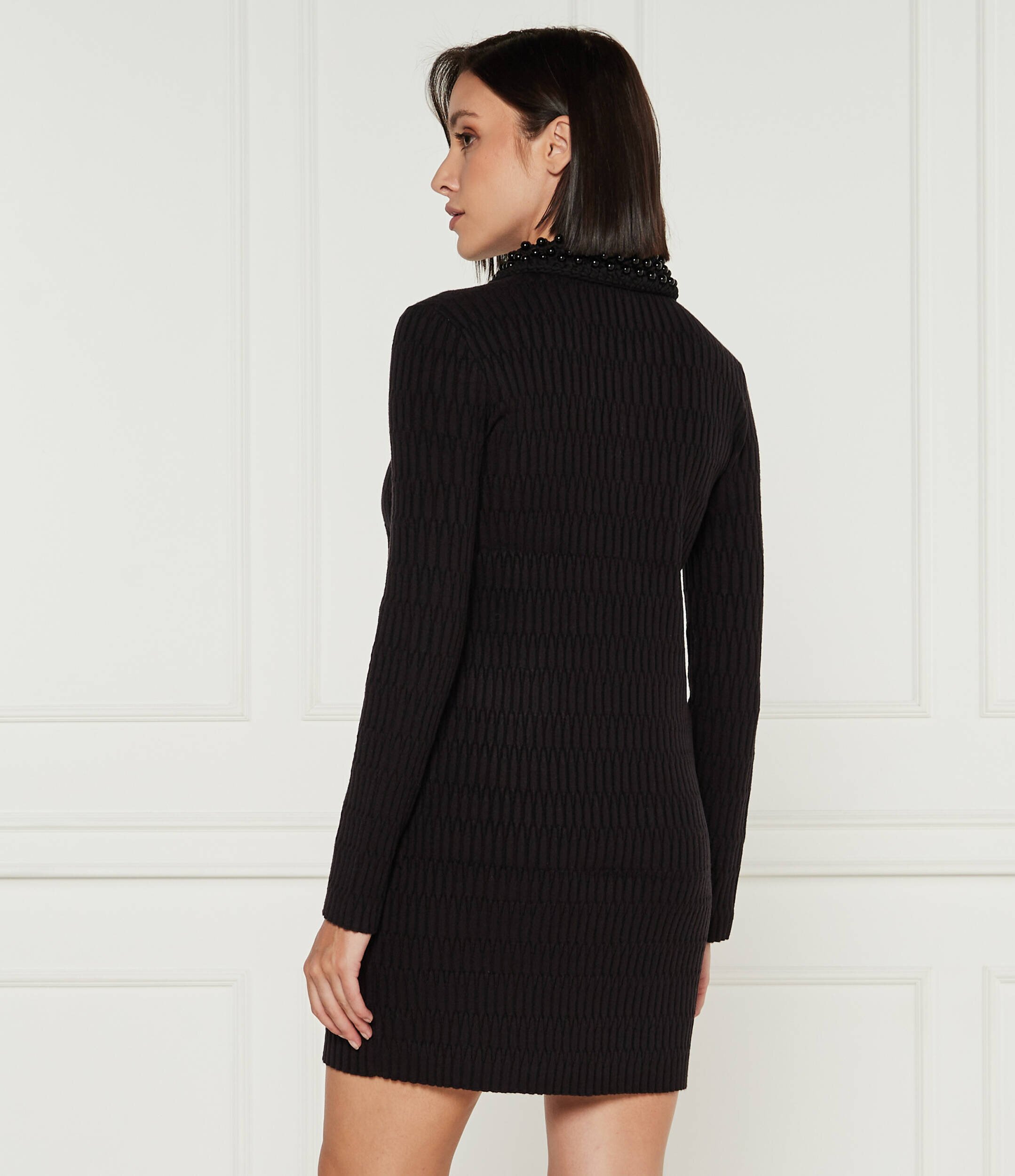 Pinko Rochie YORK CHOCOLATE cu adaos de lână
