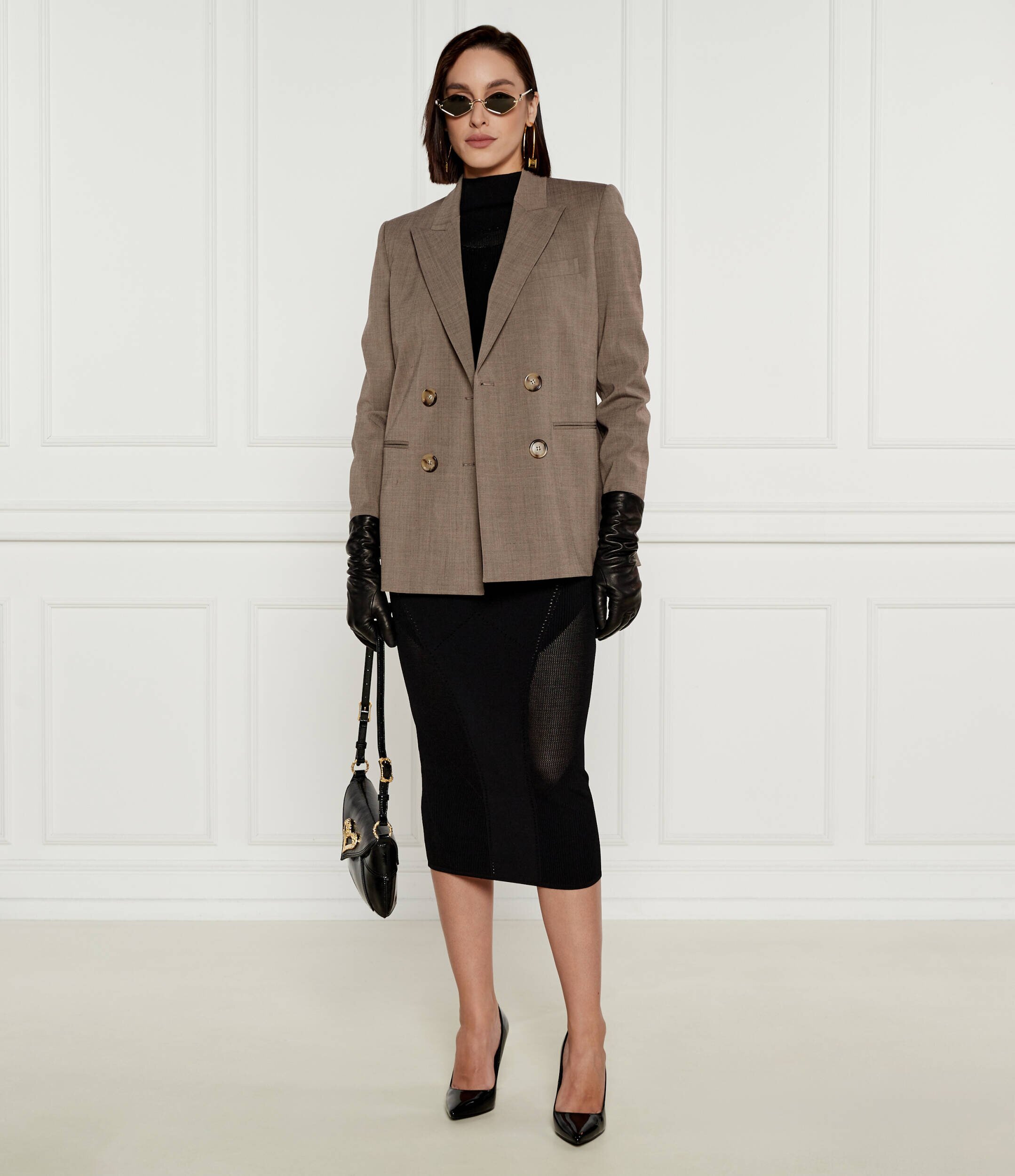 Pinko Sacou ELICE | Regular Fit cu adaos de lână