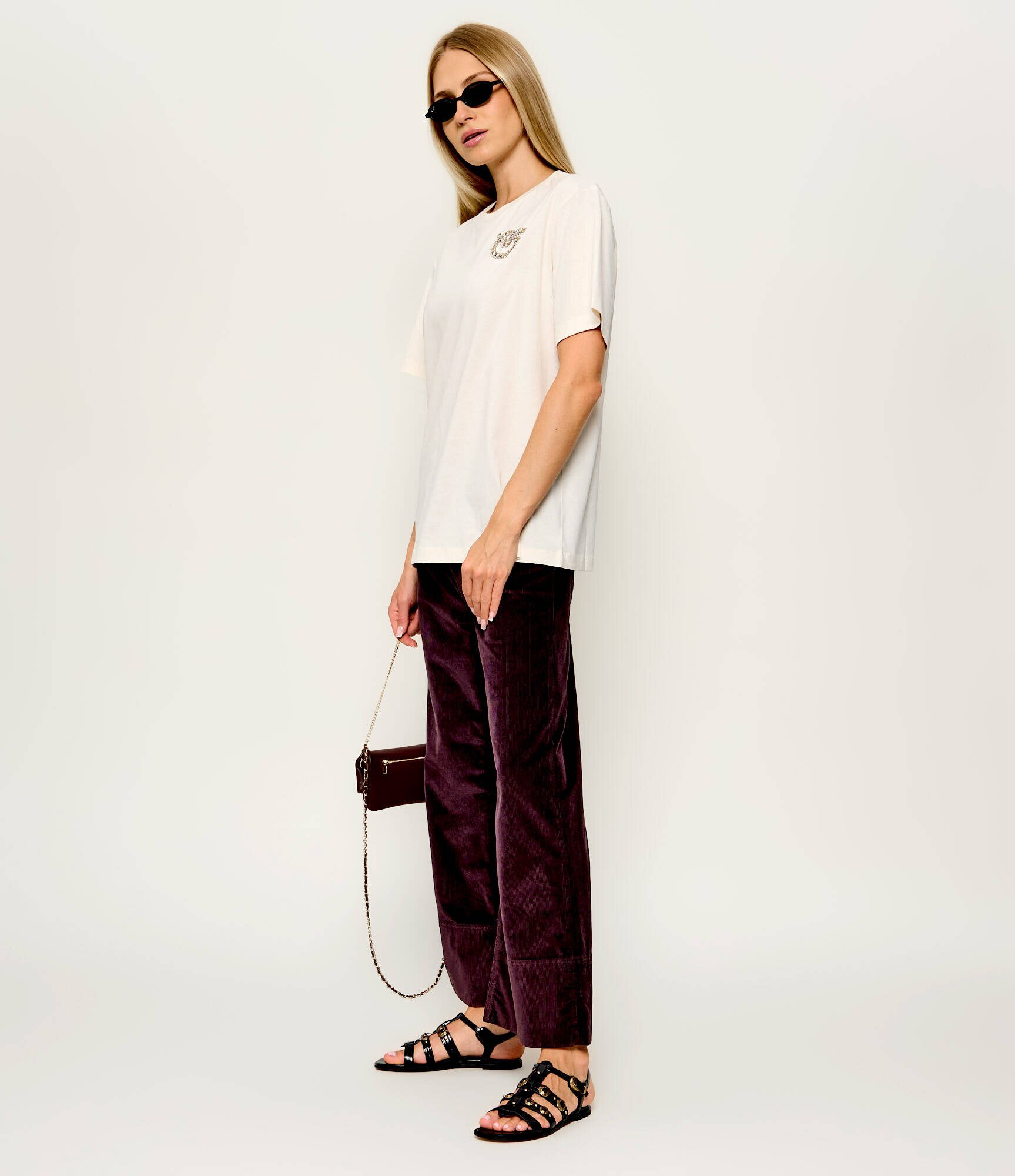 Pinko Sandale Milly 07 cu adaos de piele