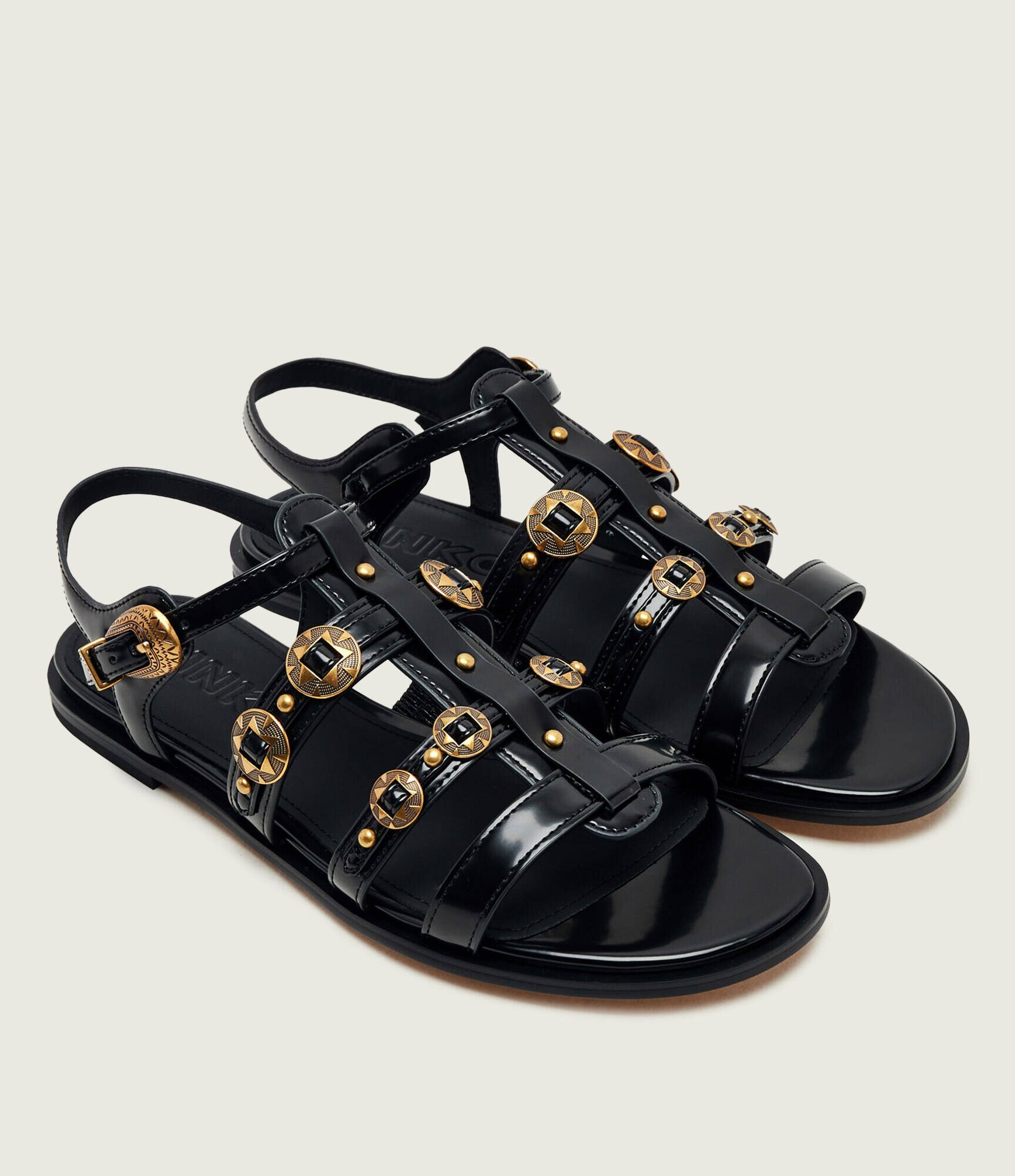 Pinko Sandale Milly 07 cu adaos de piele