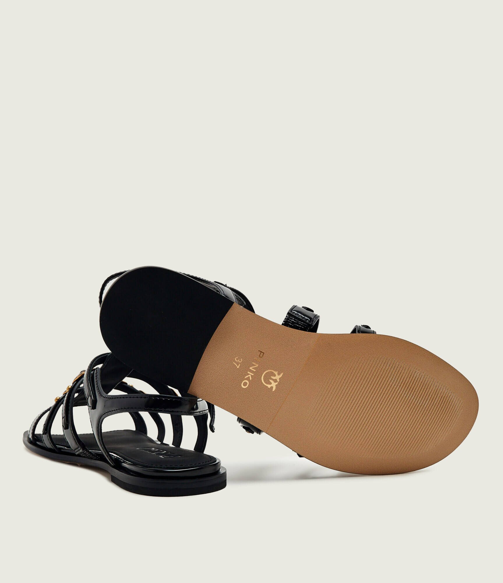 Pinko Sandale Milly 07 cu adaos de piele