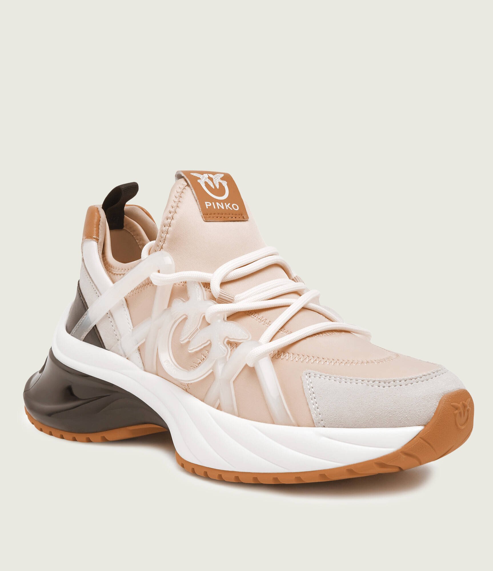 Pinko Sneakers Ariel 01 cu adaos de piele