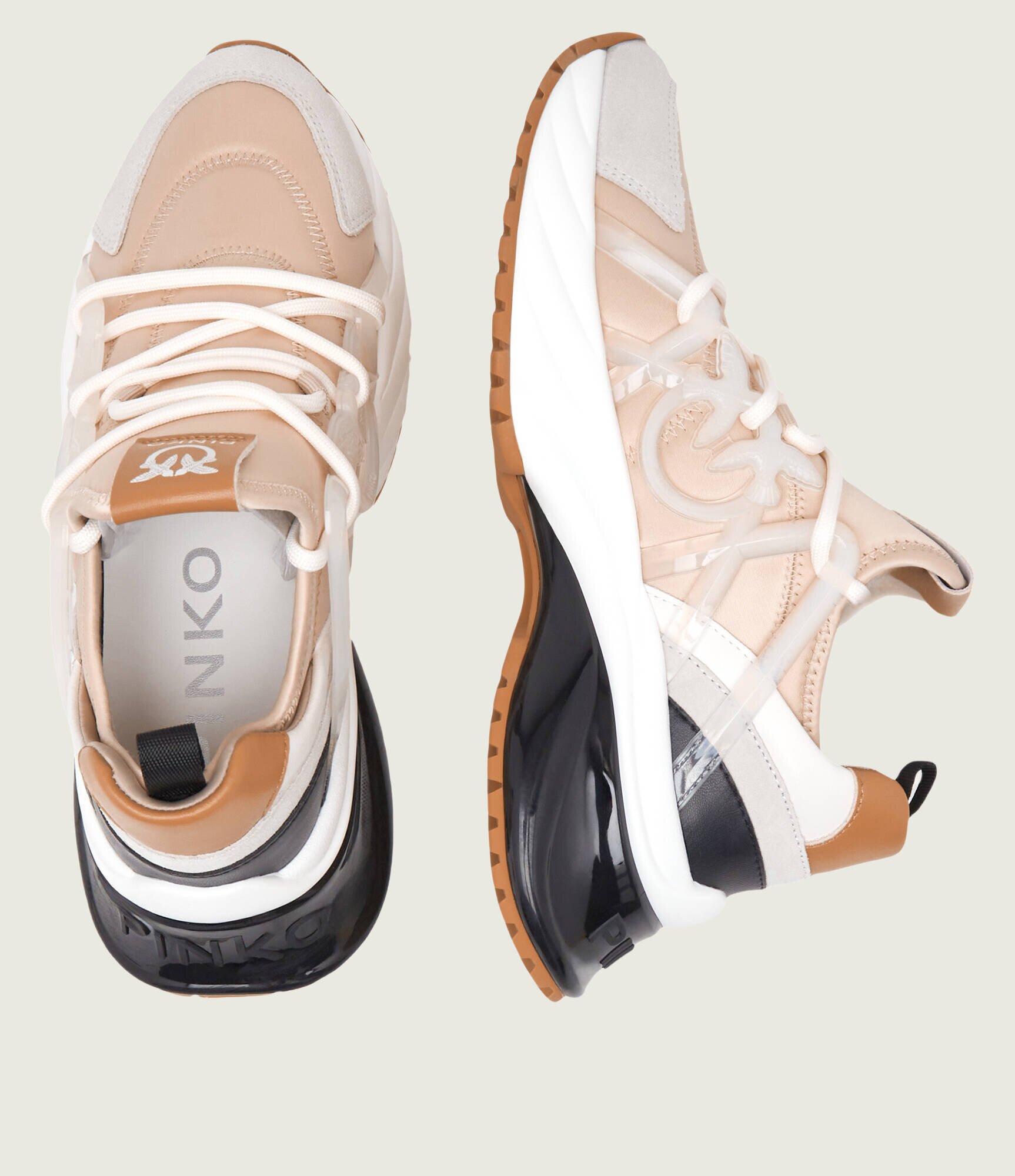 Pinko Sneakers Ariel 01 cu adaos de piele
