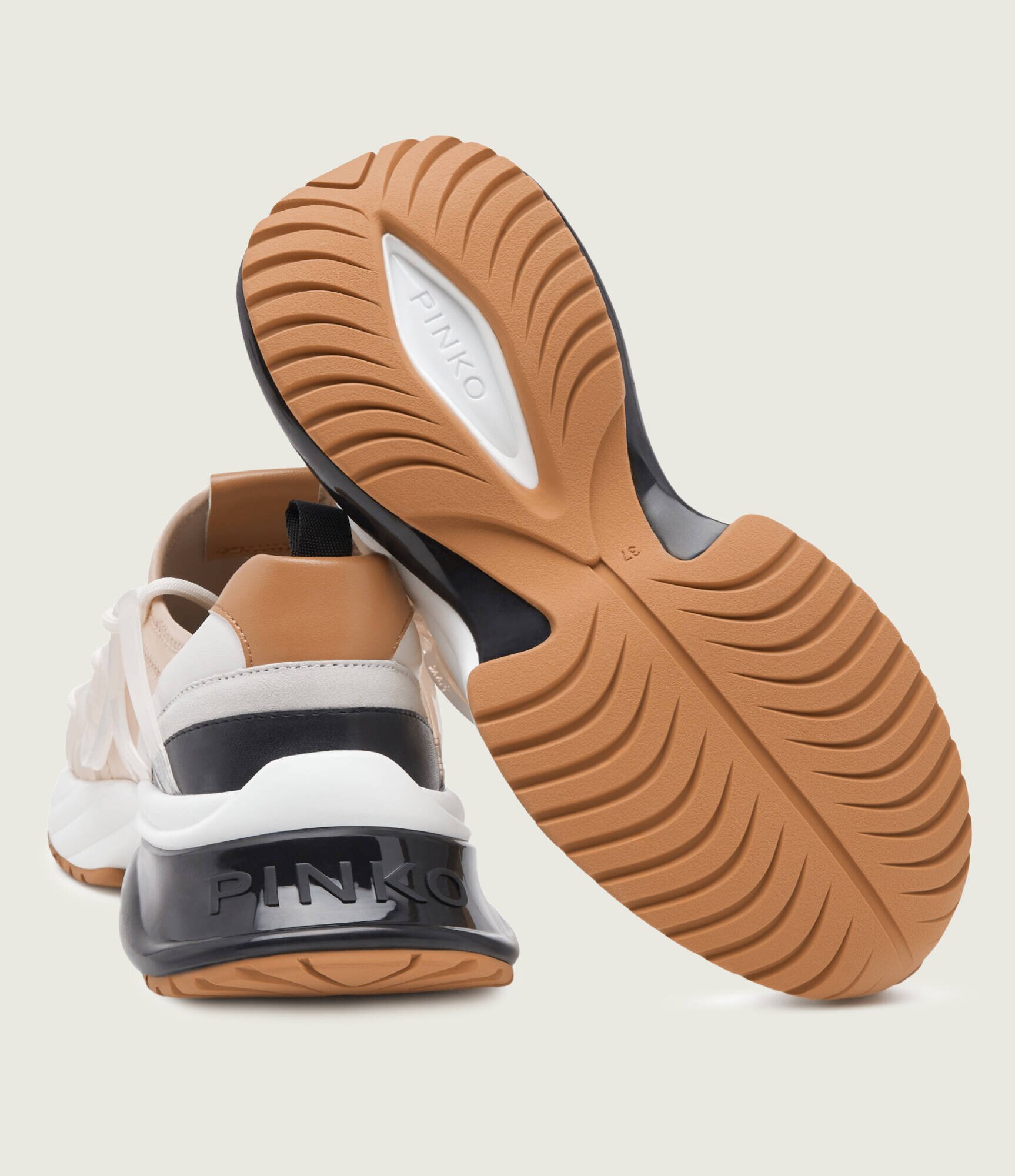 Pinko Sneakers Ariel 01 cu adaos de piele