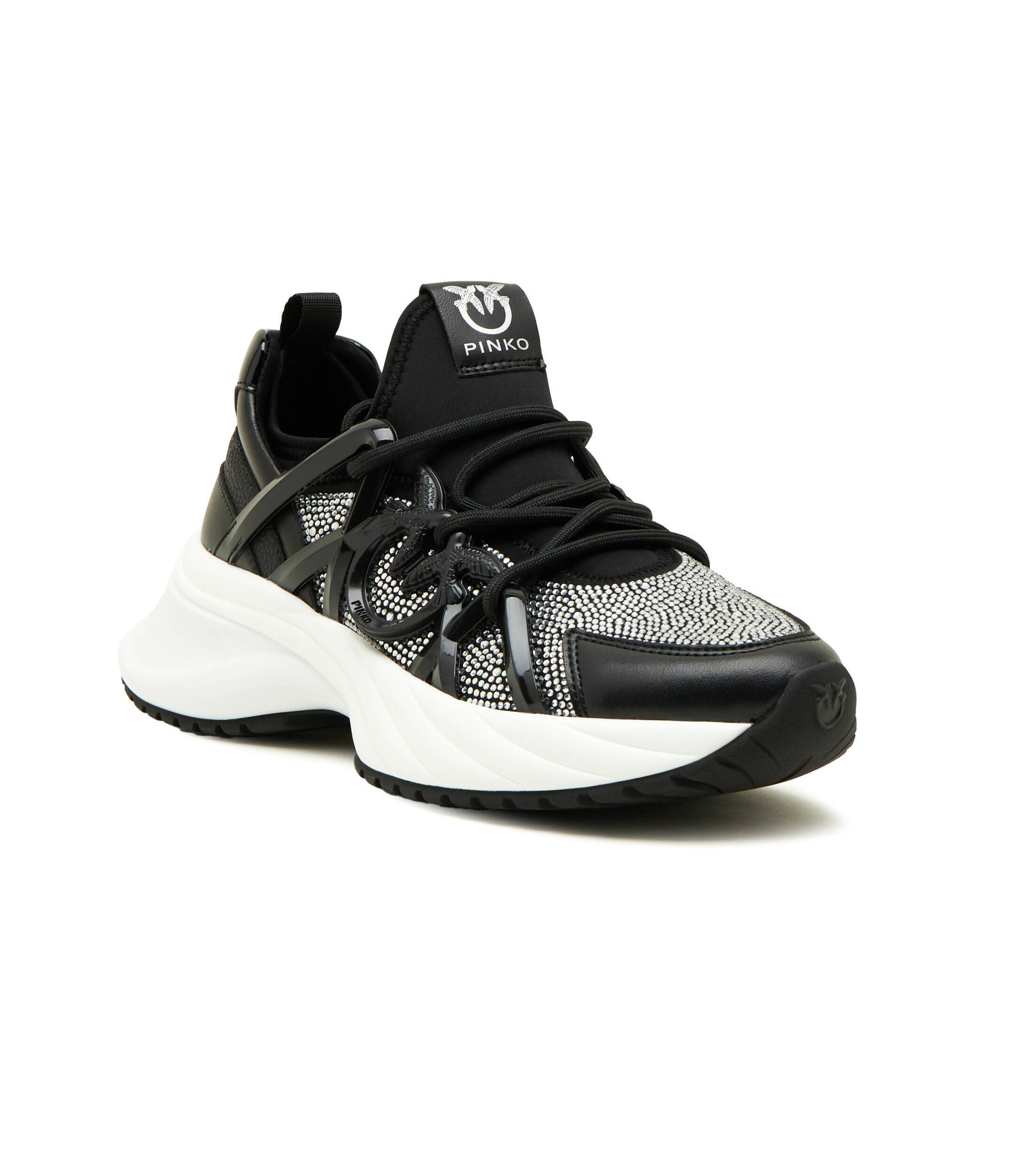 Pinko Sneakers Ariel 01 cu adaos de piele