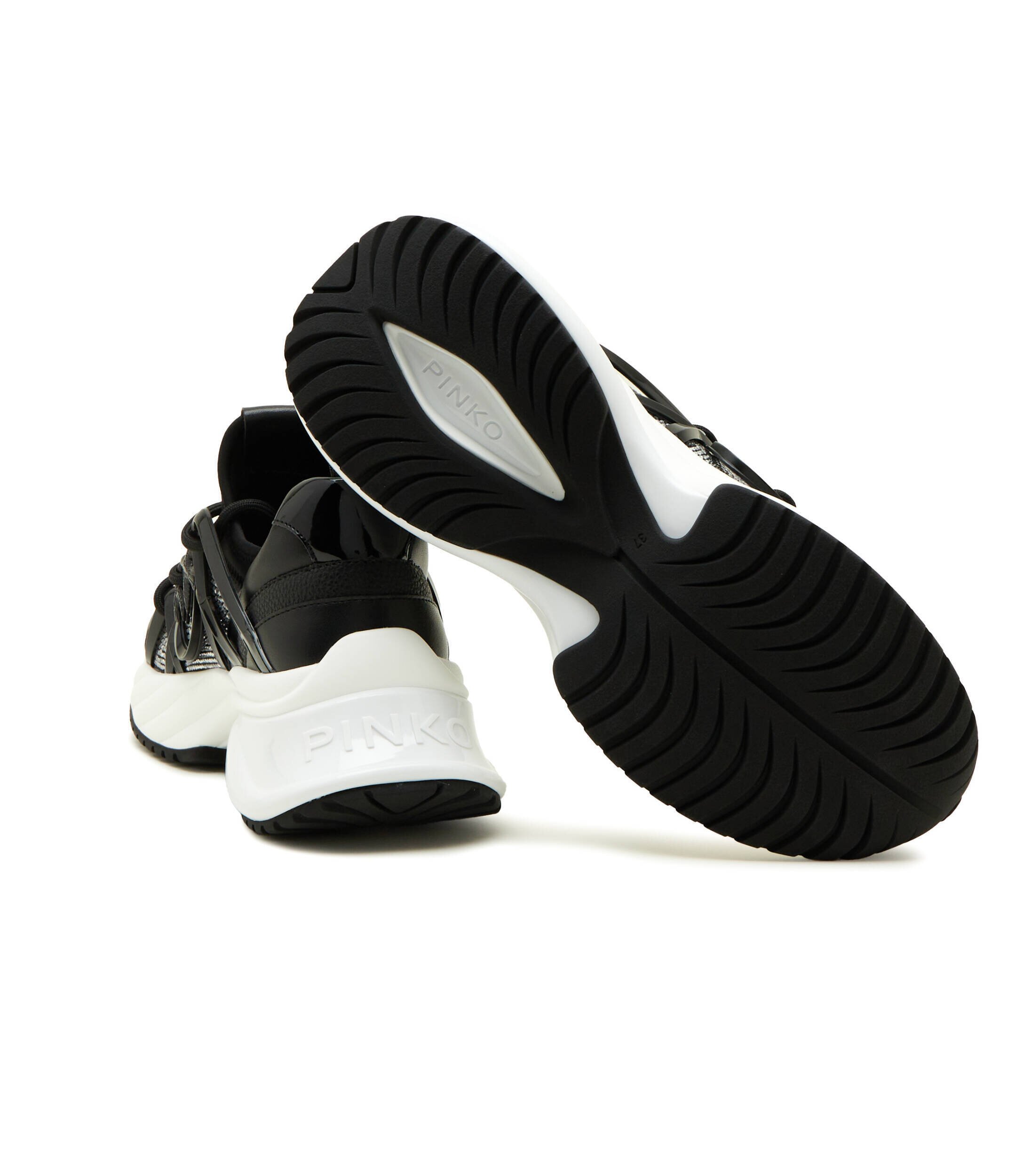 Pinko Sneakers Ariel 01 cu adaos de piele