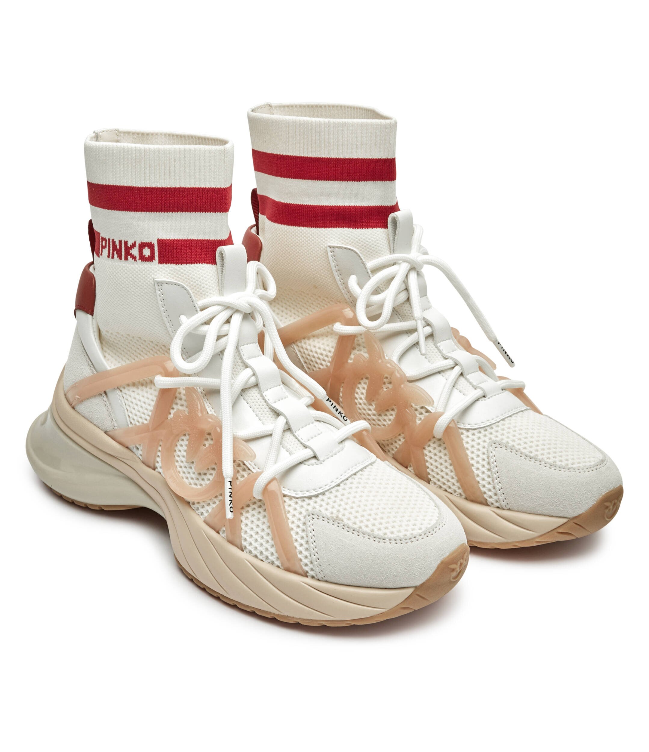 Pinko Sneakers Ariel 05 cu adaos de piele