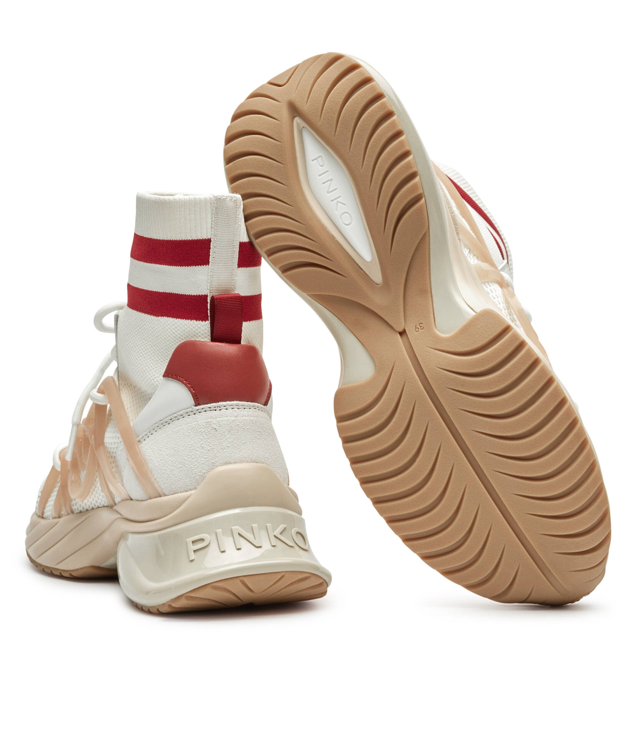 Pinko Sneakers Ariel 05 cu adaos de piele